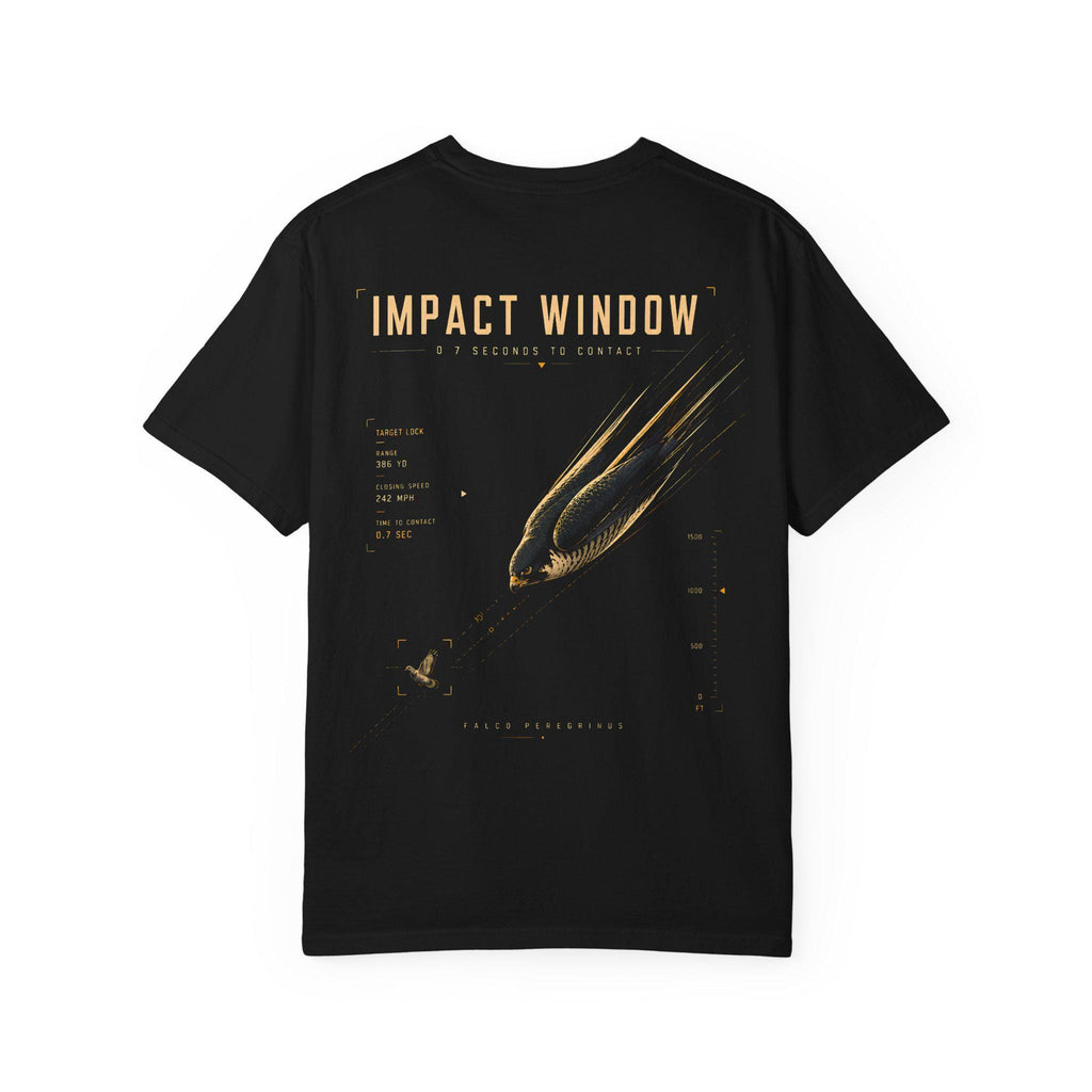 Impact Window Peregrine Falcon Shirt | Flight Deck Series | Falcon Stoop Graphic Tee