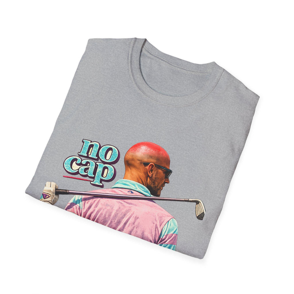 Retro 90s Bald Golfer Shirt: Funny Golf Humor Tee, Sunburn Head Joke