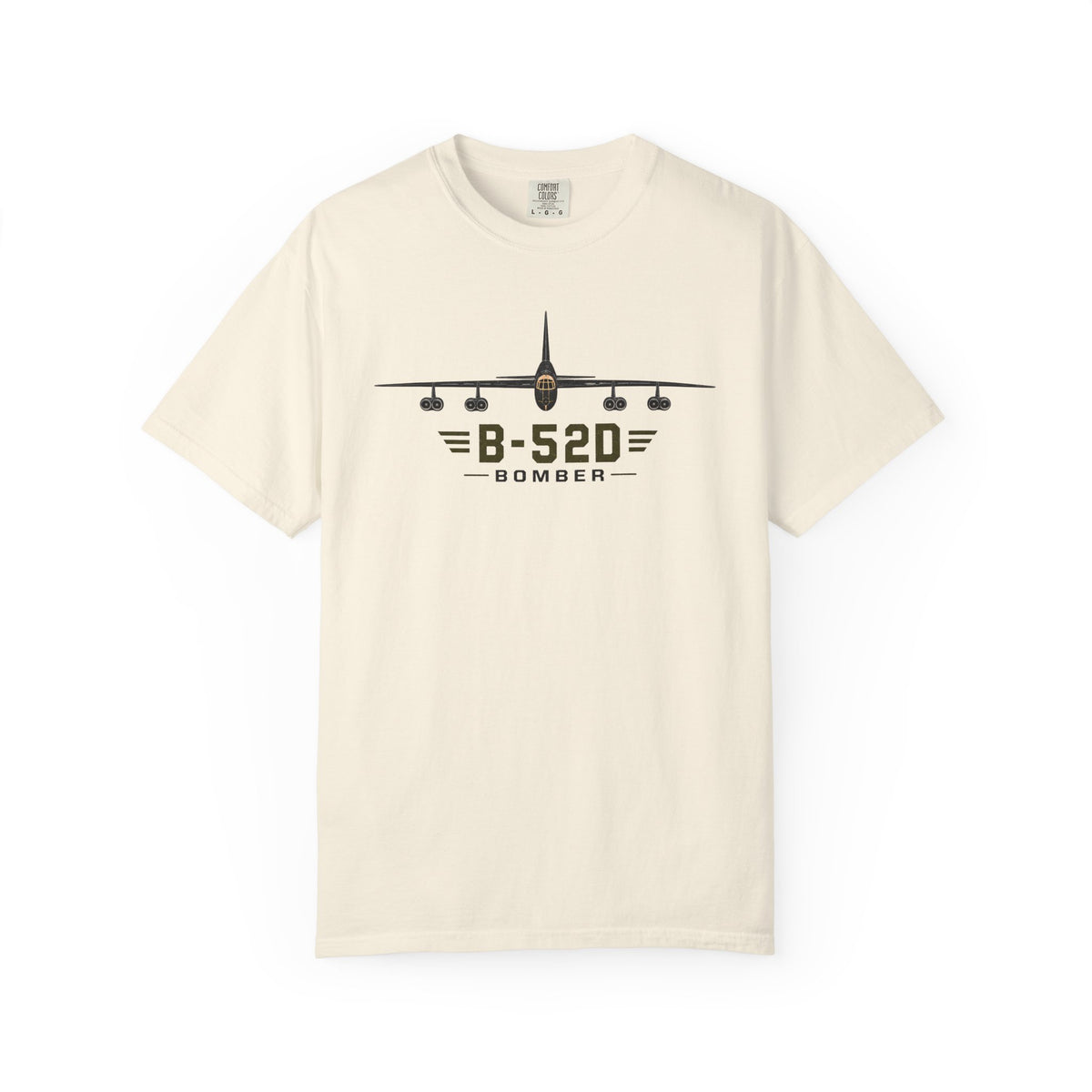 B-52D Bomber Shirt, Front View Aircraft Tee, Vintage Military Aviation T-Shirt, Air Force Veteran Gift, Comfort Colors 1717