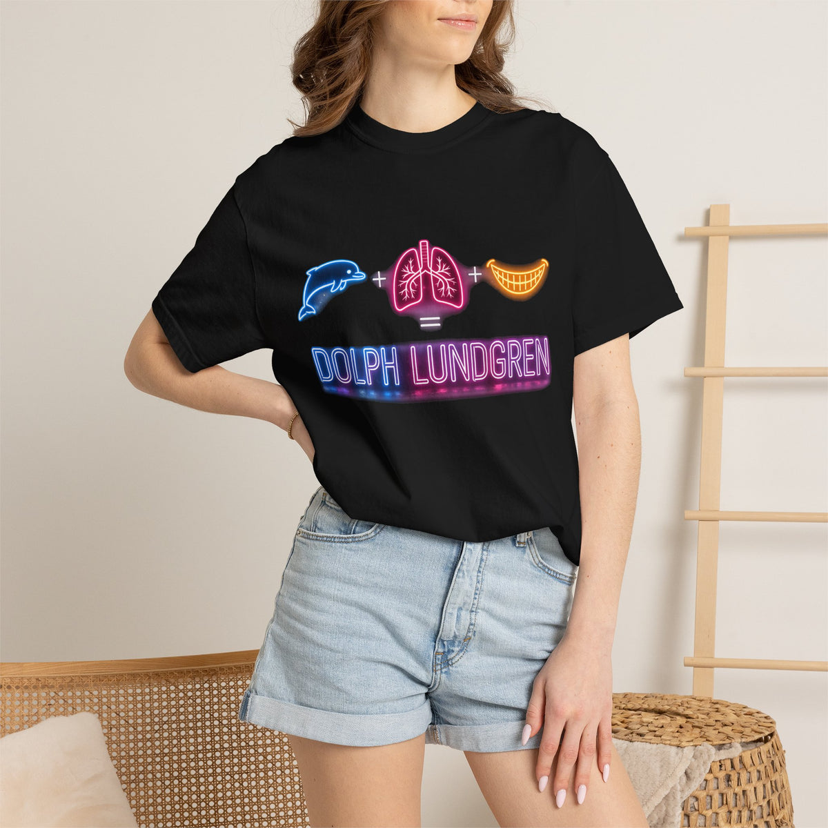 Dolph Lundgren Neon Shirt, Funny Math Formula Tee
