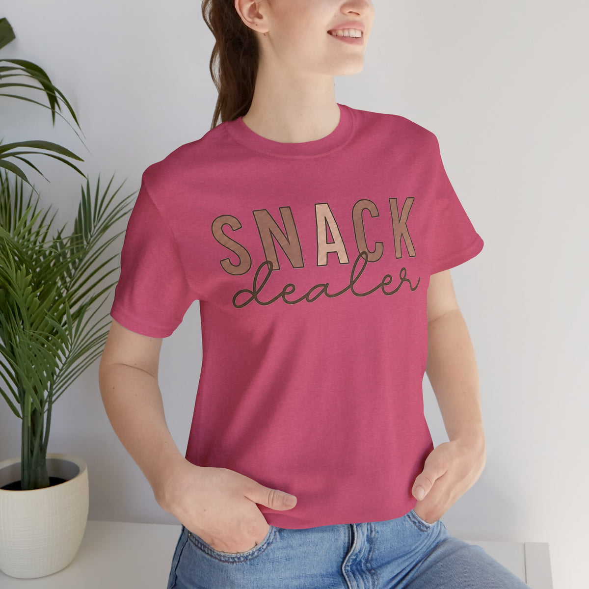 Snack Dealer T-Shirt | Funny Food Quote Tee, Casual Graphic Shirt