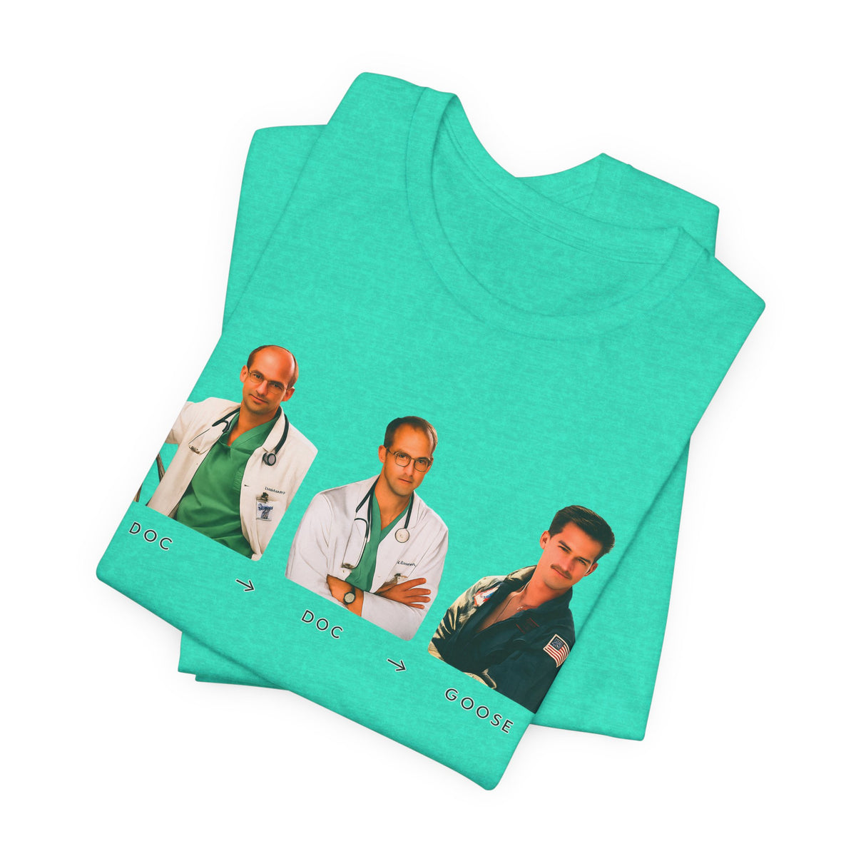 Doc Doc Goose Shirt, Anthony Edwards Parody Tee, ER Top Gun Mashup Shirt, 90s TV Movie Humor Tee, Funny Retro Pilot Doctor Shirt