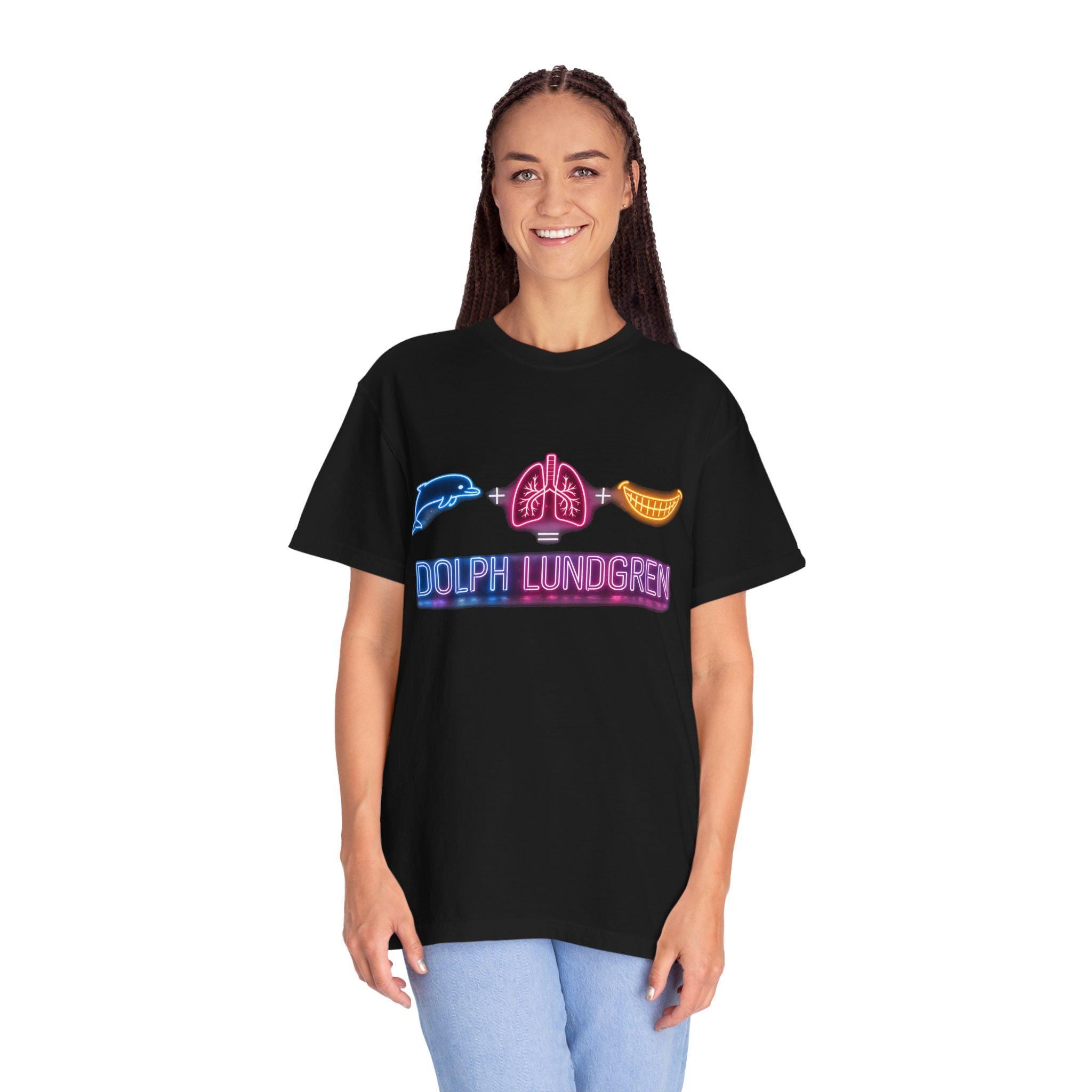 Dolph Lundgren Formula Neon Shirt, 80s Retro Graphic Tee, Absurd Humor