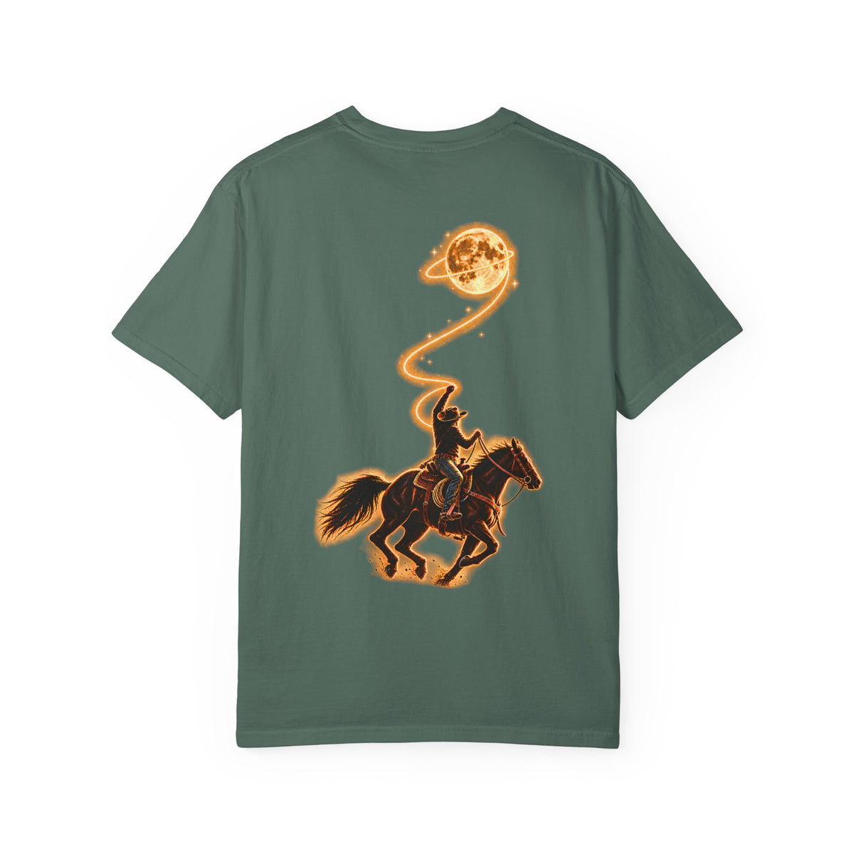 Cowboy Lasso Moon Shirt, Western Horse Tee, Comfort Colors 1717, Celestial Rodeo Graphic T Shirt, Equestrian Gift