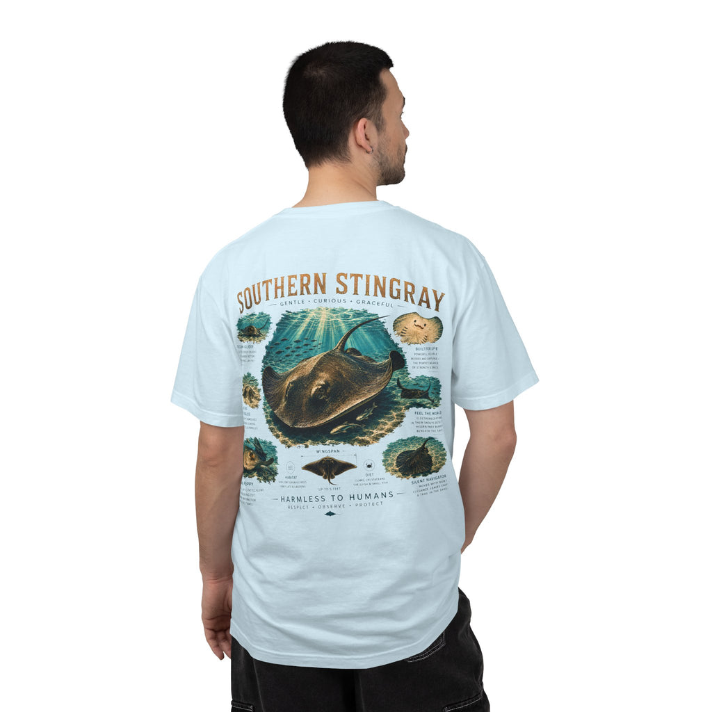 Southern Stingray Shirt | Ocean Puppy Tee | Stingray Lover Gift | Inspired by Cayman Encounters | Marine Life Graphic T-Shirt