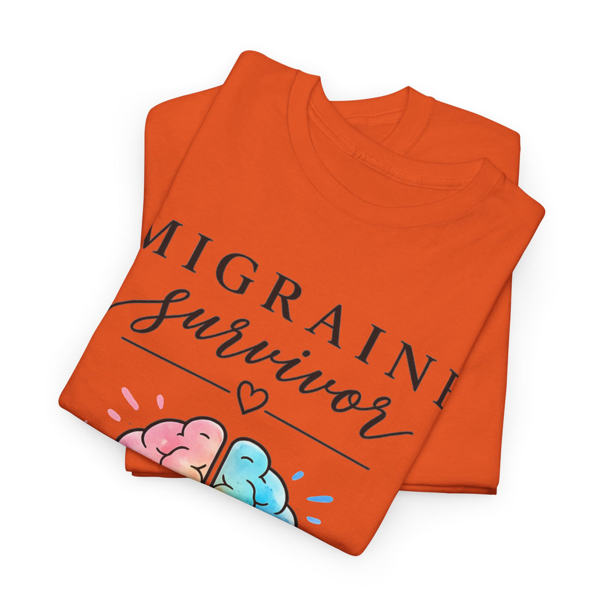 Migraine Survivor Shirt | Chronic Illness Shirt | Colorful Brain Graphic Tee | Mental Health Awareness | Migraine Gift for Her