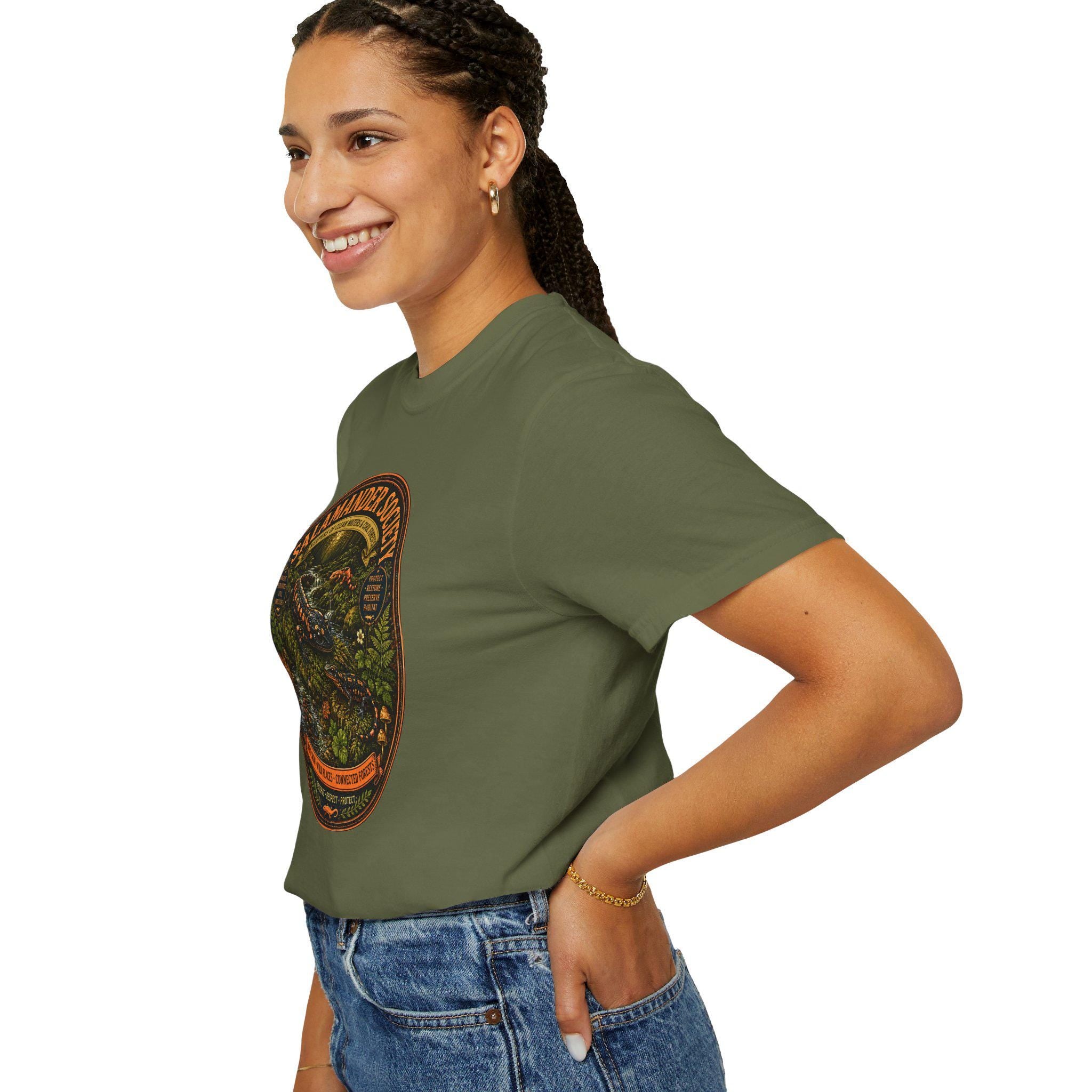 Salamander Society Woodland T-Shirt | Vintage Nature Wildlife Tee
