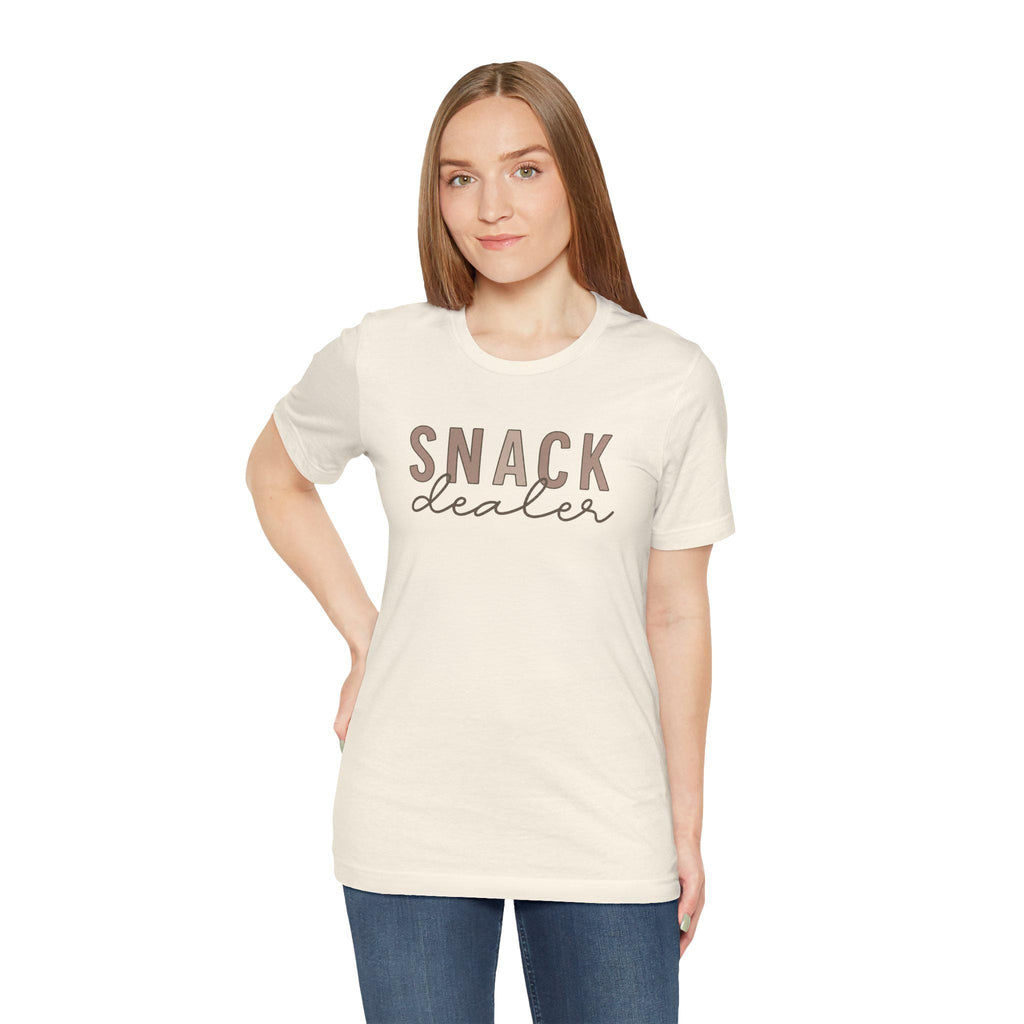 Snack Dealer Shirt, Funny Mom Life Tee, Minimalist Script, Gift for Mom