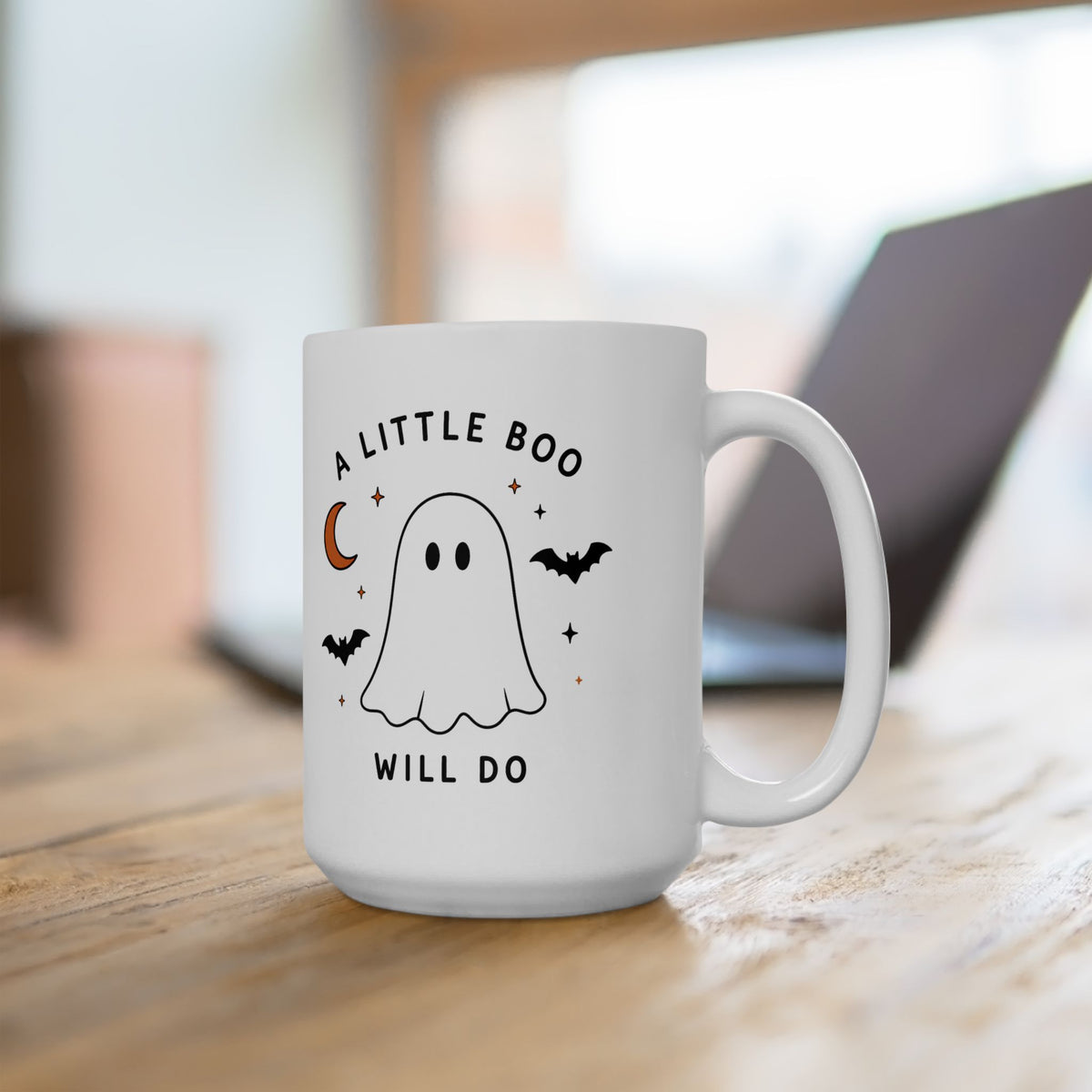 A Little Boo Will Do Mug | Cute Ghost Halloween Ceramic Mug