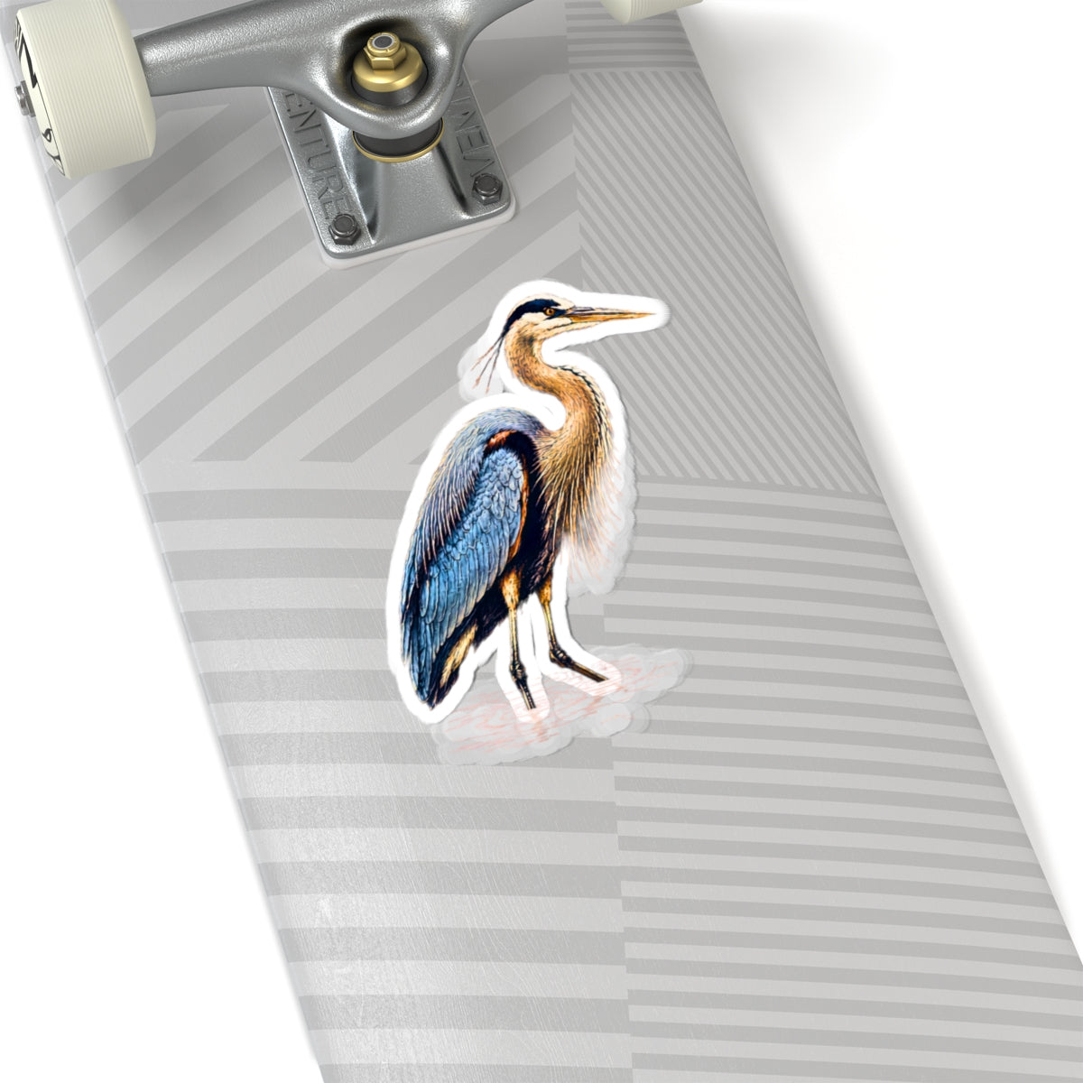 Blue Heron Sticker | Kiss-Cut Watercolor Bird Decal