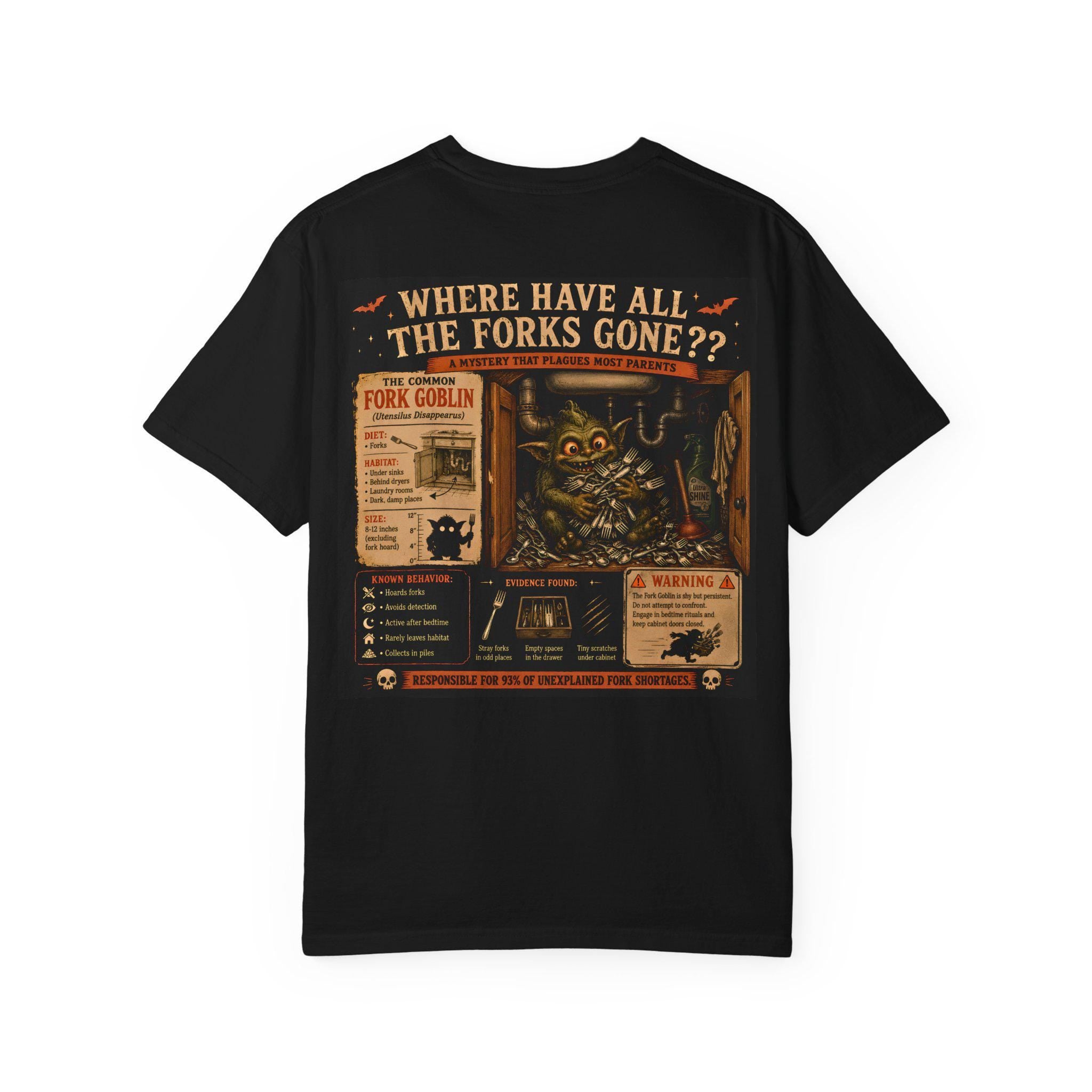 For Forks Sake Shirt | Fork Goblin Halloween Tee | Funny Mom Shirt