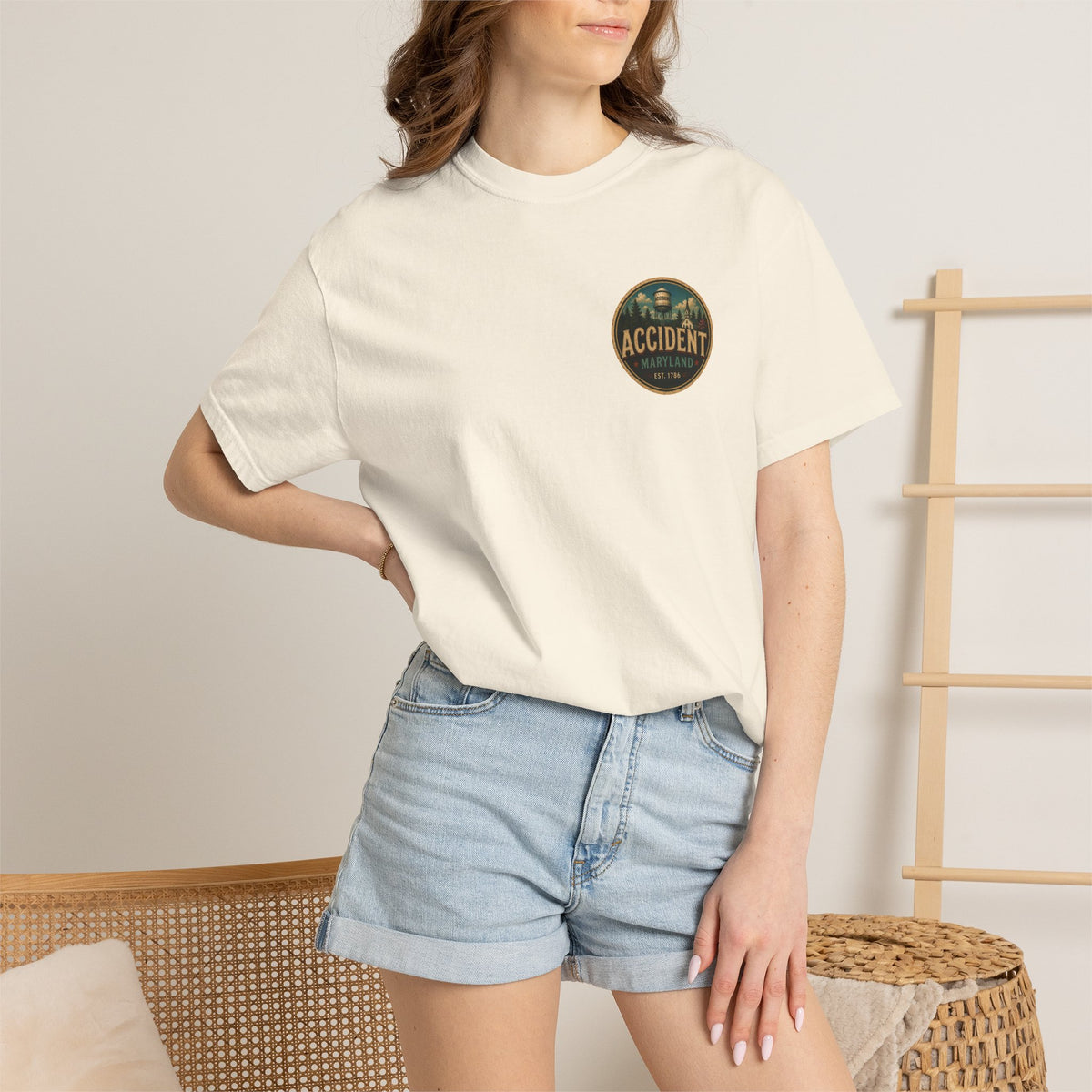 Greetings From Accident Maryland Shirt, Vintage Postcard Tee, Funny Maryland Travel Shirt, Comfort Colors Graphic Tee, Small Town Gift