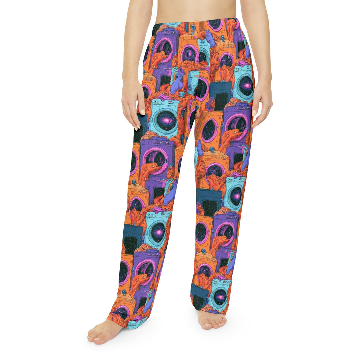Cosmic Laundromat Pajama Pants | Galaxy Washing Machines