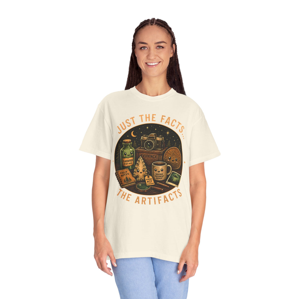 Just The Facts The Artifacts Cute Cryptid Investigator Shirt