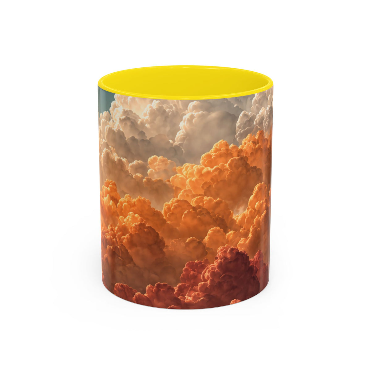 Sunset Clouds Accent Coffee Mug | Cloudscape Ceramic Mug