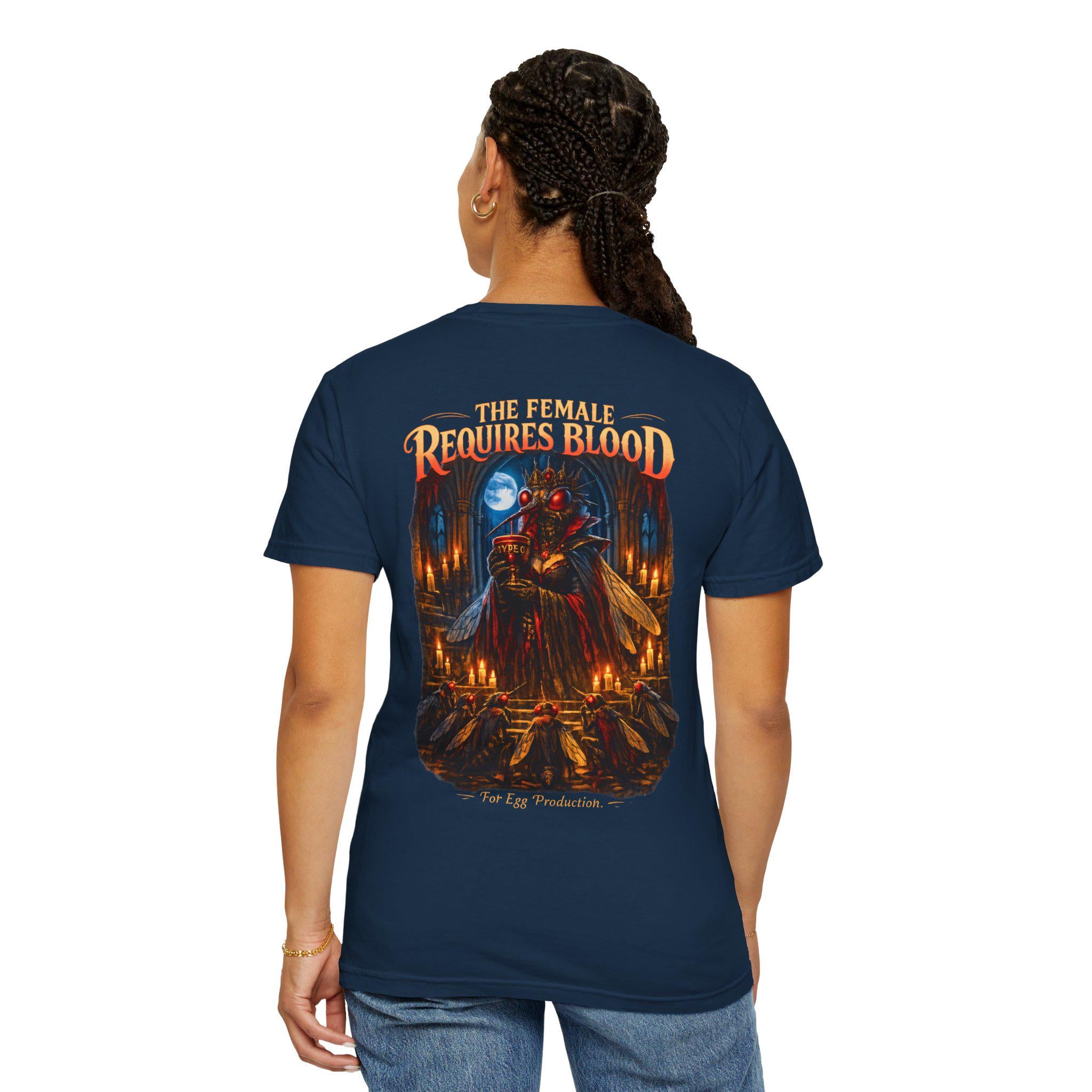 The Crimson Ovipositor Gothic Mosquito Entomology Tee