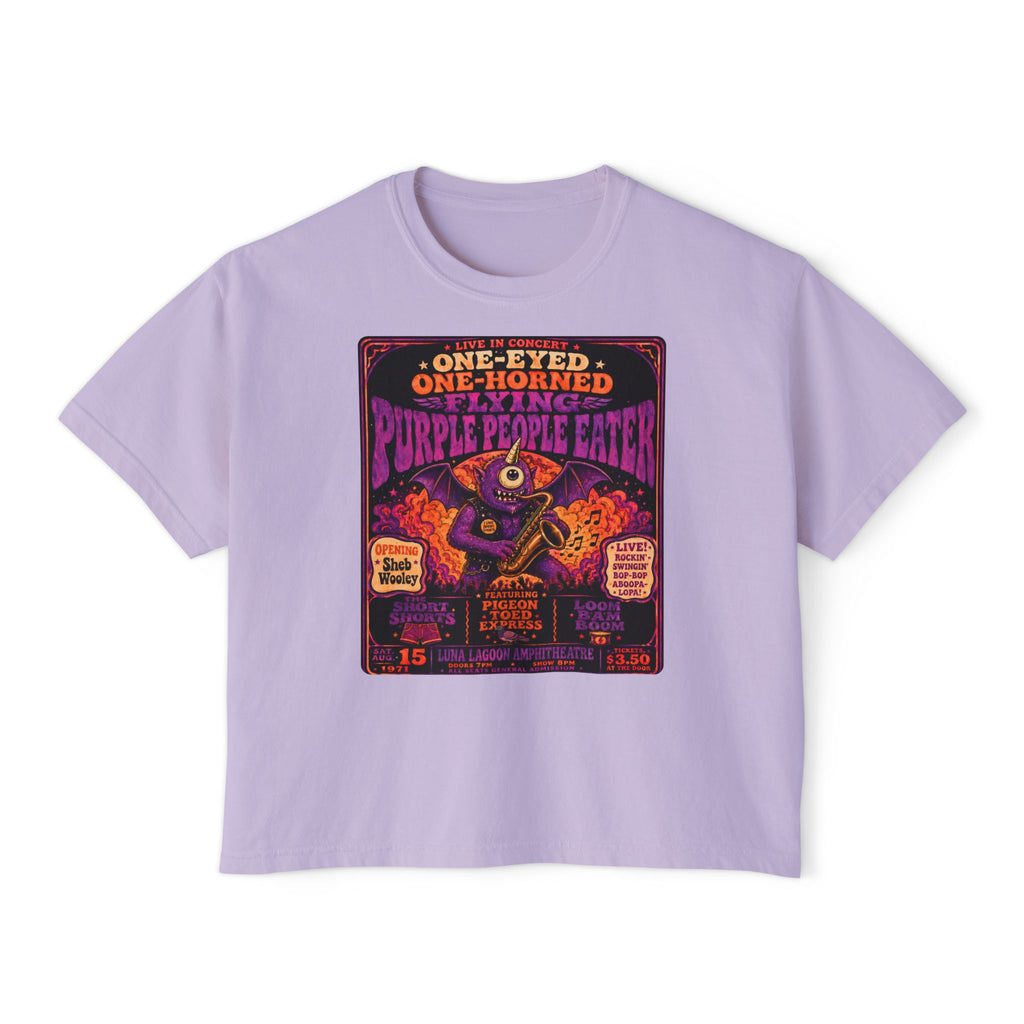Flying Monster World Tour Shirt | Retro Concert Poster Graphic Tee | Funny Psychedelic Rock Monster T-Shirt