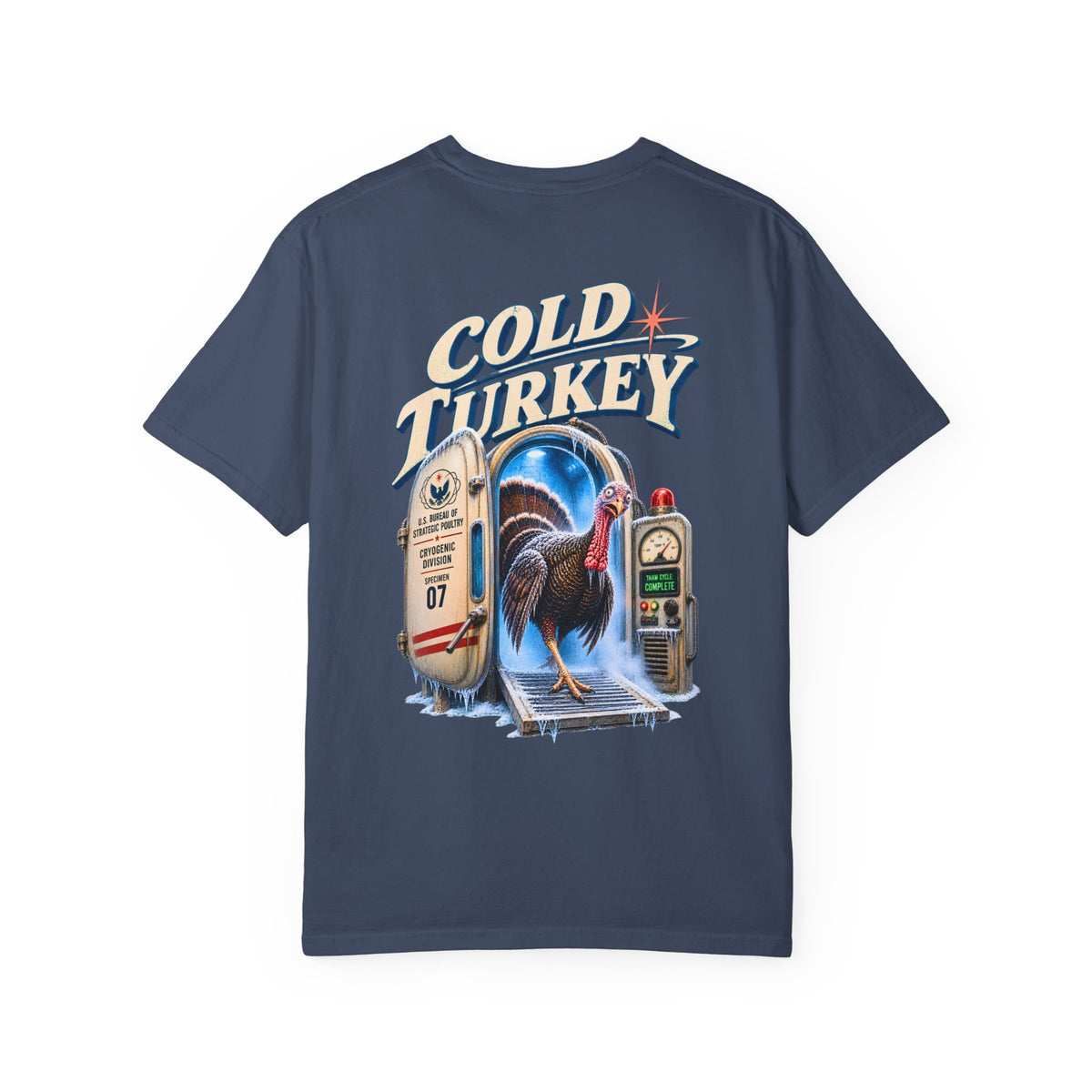 Cold Turkey Cryogenic Experiment Shirt, Funny Turkey Graphic Tee, Retro Sci Fi Thanksgiving Shirt, Weird Turkey T Shirt, Vintage Science Tee
