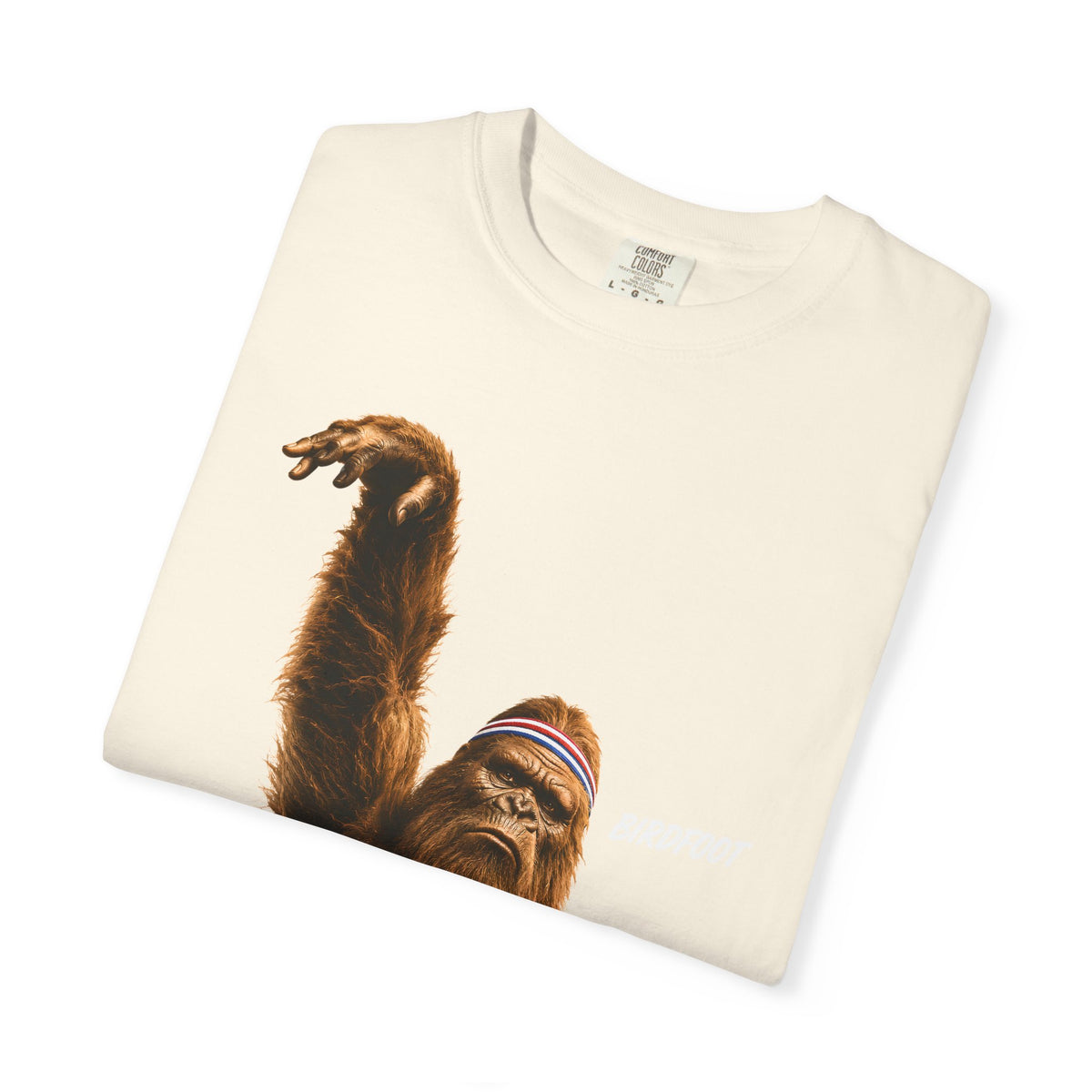 Birdfoot Bigfoot Basketball Shirt, Funny Sasquatch Sports, Vintage Basketball Graphic, Larry Bird Inspired Cryptid T-Shirt, Comfort Colors