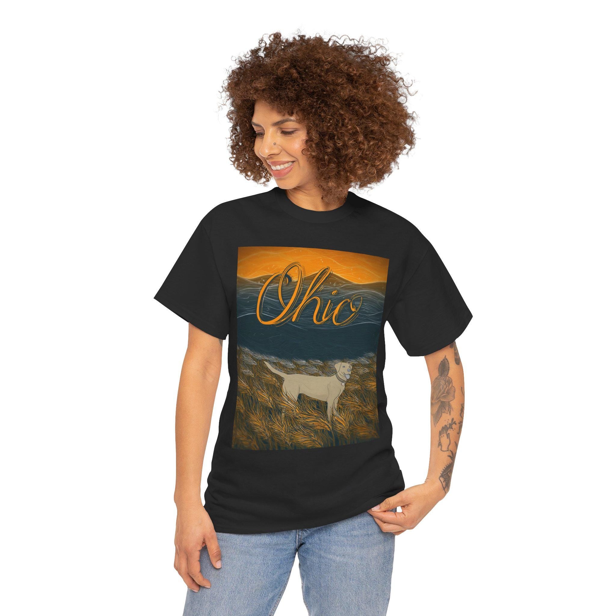 Ohio Dog Sunset Graphic Tee