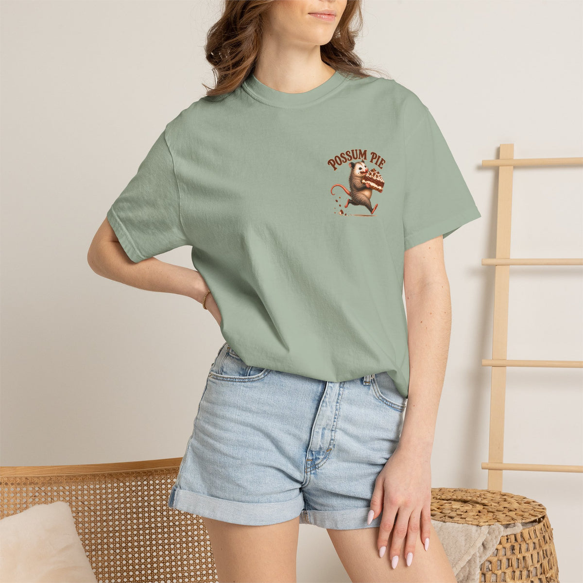 Arkansas Possum Pie Shirt, Funny Southern Food Tee, Cute Opossum Comfort Colors Shirt, Vintage Pie Lover Gift, Front Back Graphic Tee