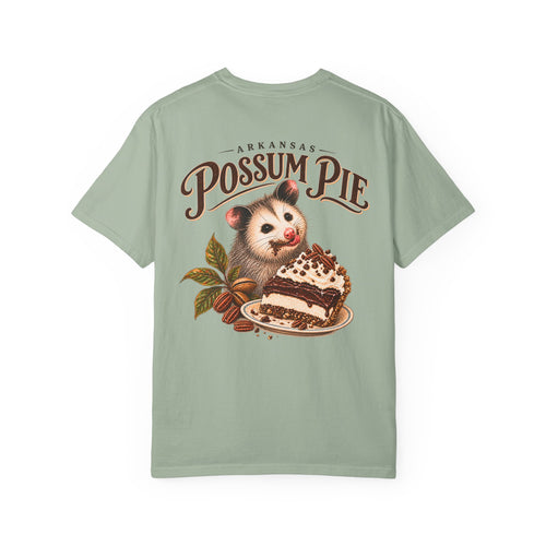 Arkansas Possum Pie Shirt, Funny Southern Food Tee, Cute Opossum Comfort Colors Shirt, Vintage Pie Lover Gift, Front Back Graphic Tee