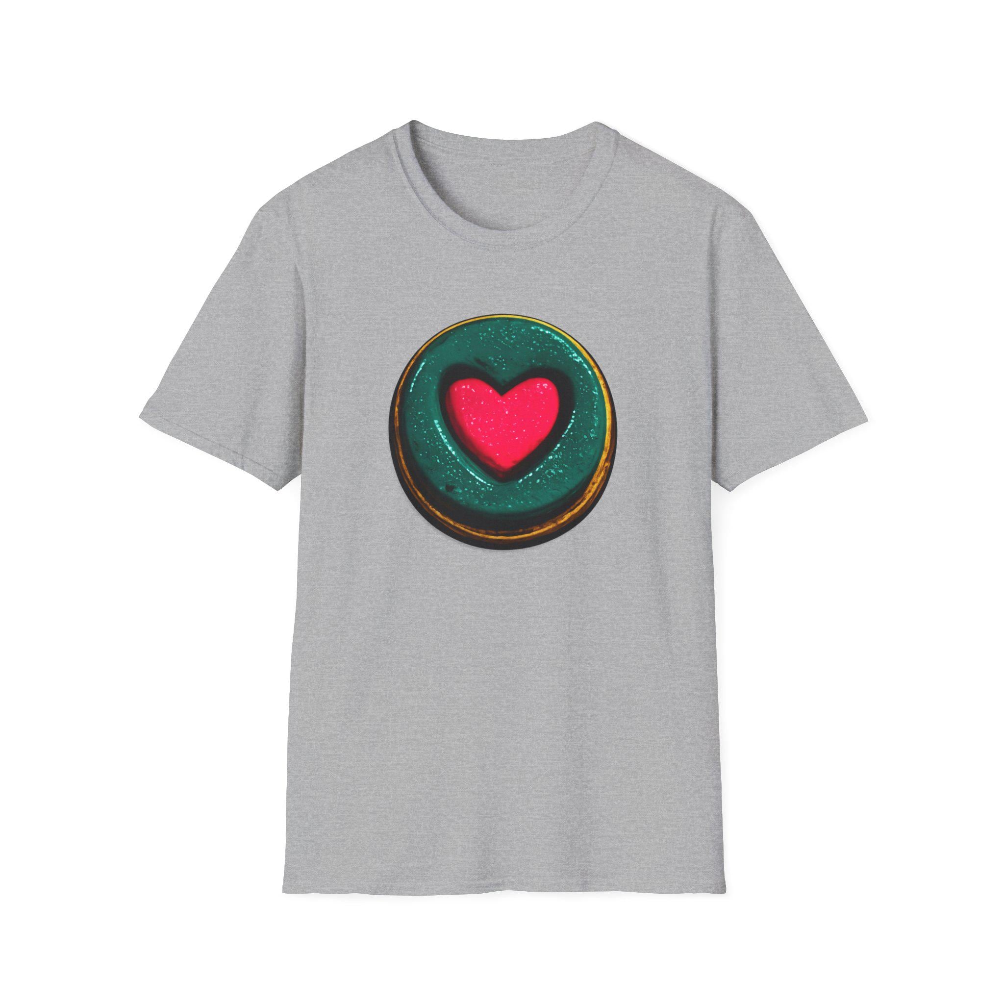 Heart O Graphic Tee, Minimal Love Symbol Streetwear Shirt