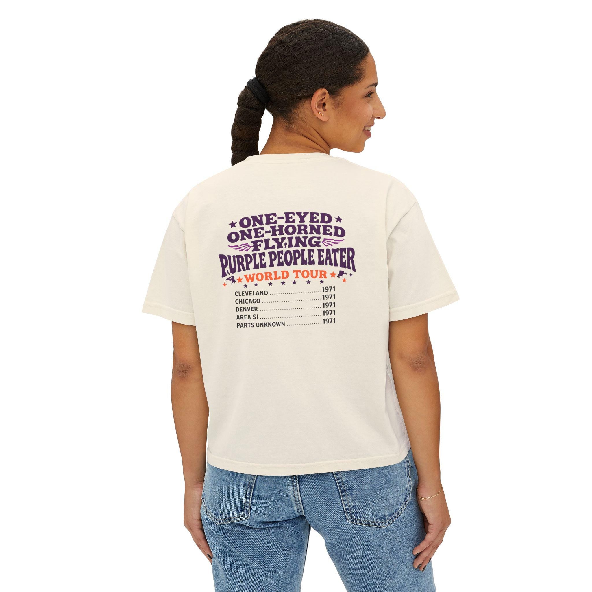 Purple Monster Concert Poster T-Shirt | Psychedelic Monster Graphic Tee
