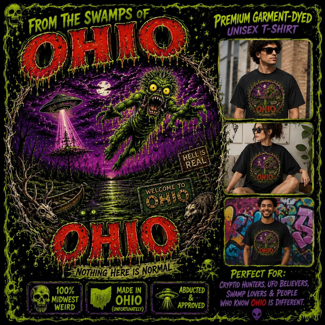 From the Swamps of Ohio Tee