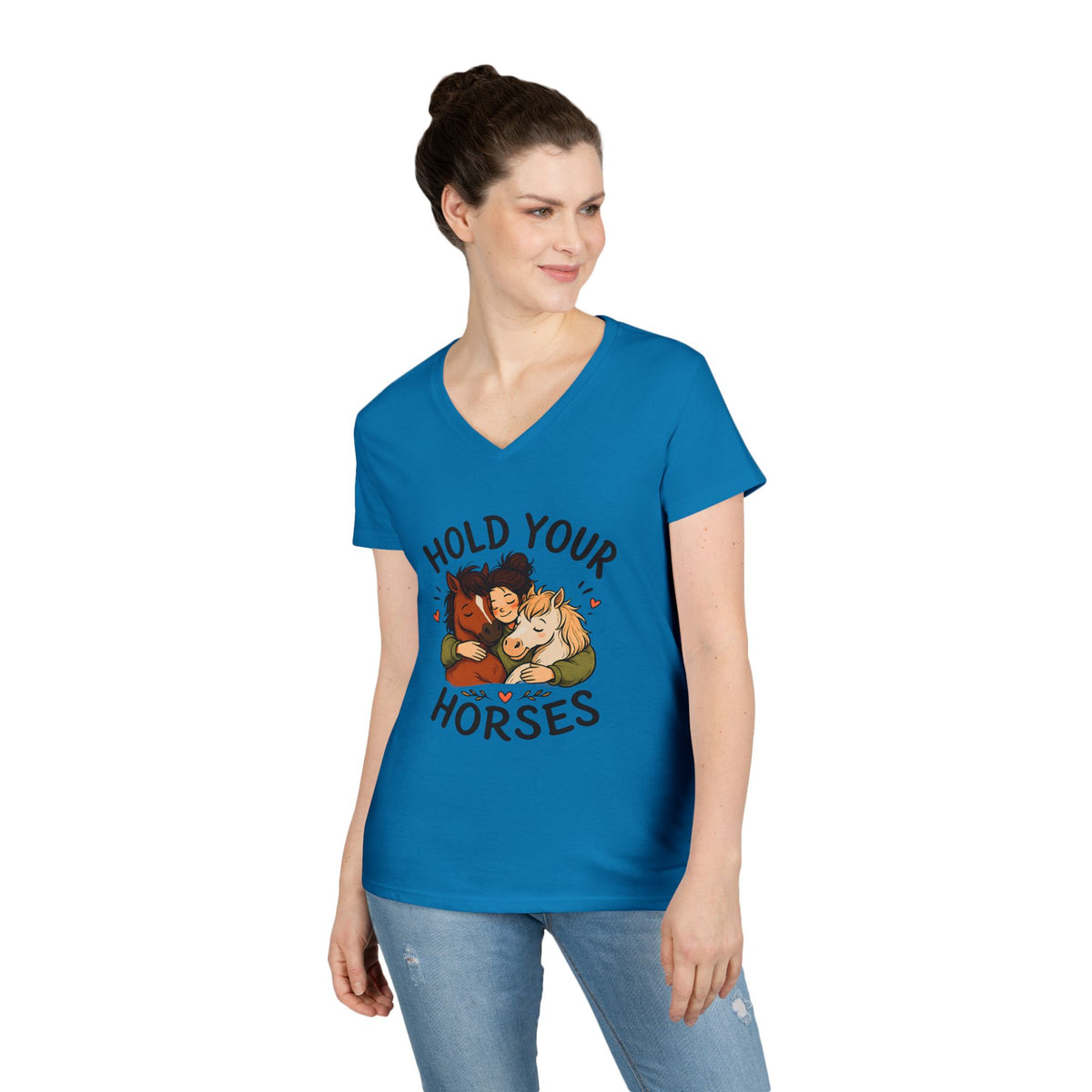 Hold Your Horses Shirt, Horse Lover Gift, Cute Horse Tee, Equestrian Shirt, Animal Lover Gift, Cozy Aesthetic Tee, Cute Farm Shirt