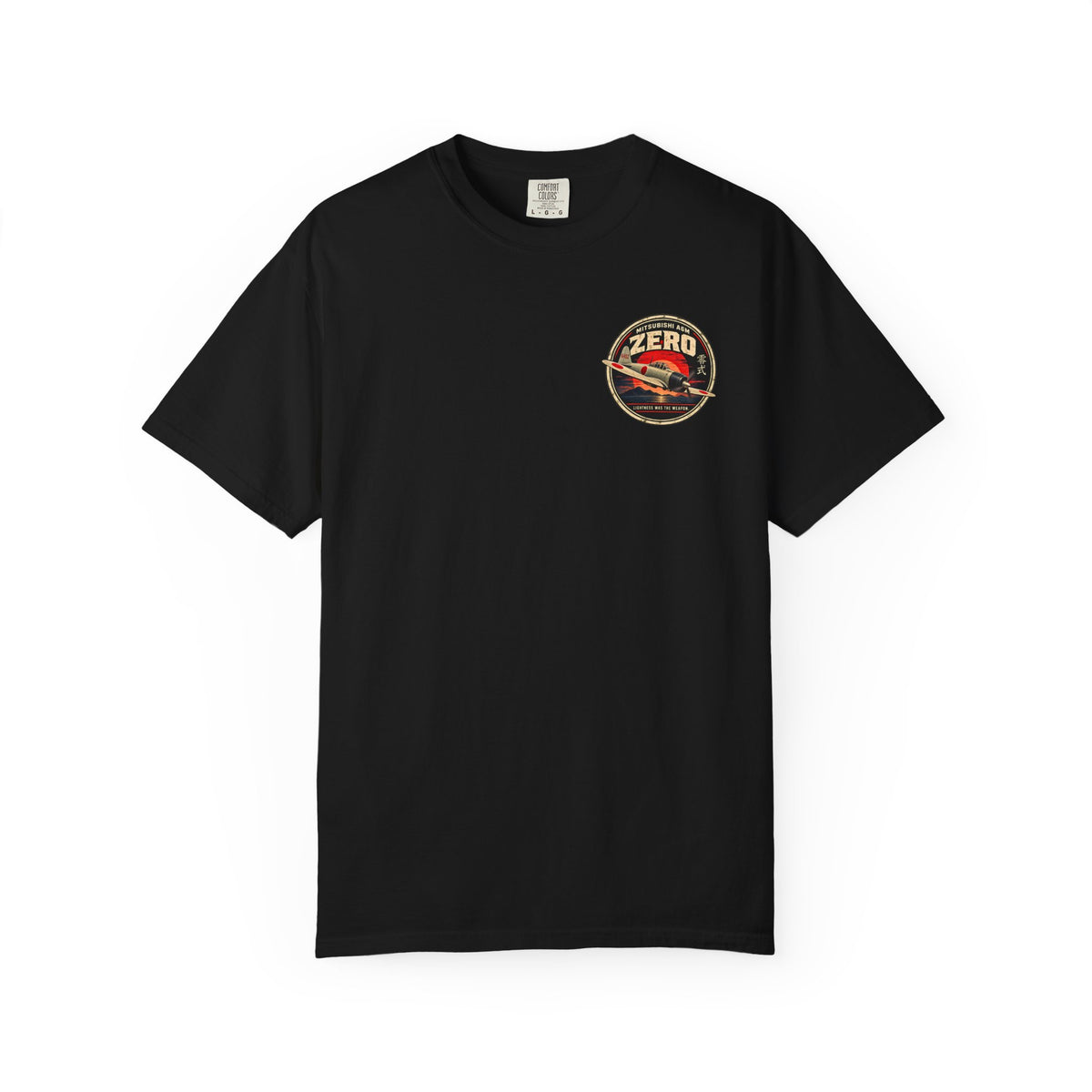 Mitsubishi A6M Zero Vintage Warplane T-shirt | Japanese Fighter Aircraft