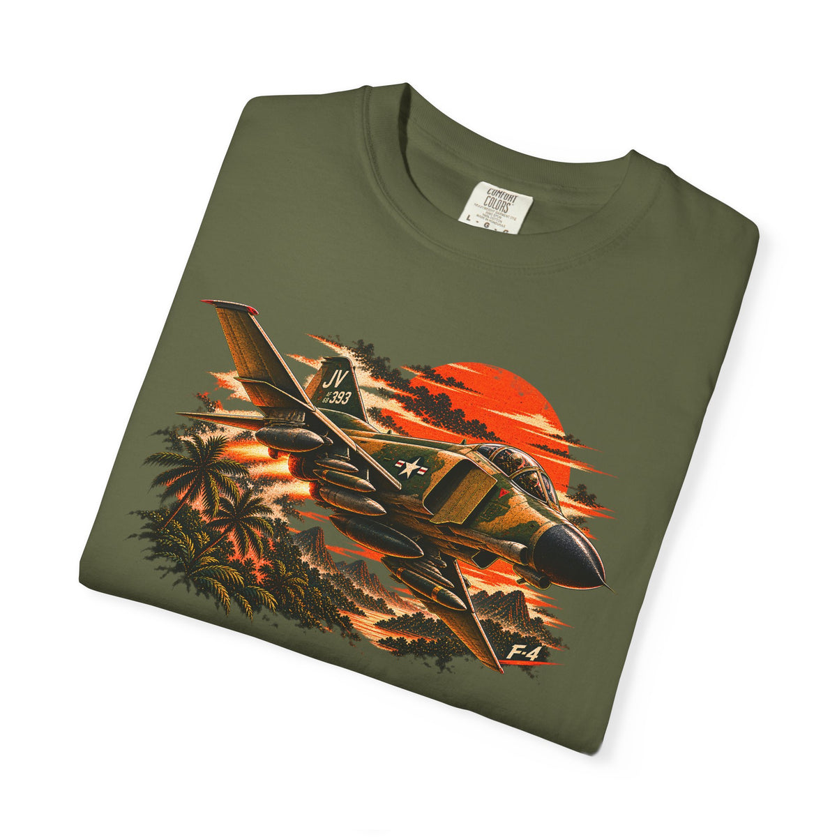 F-4 Phantom II Shirt, Vintage Military Aviation Tee, Vietnam Era Fighter Jet Graphic, Air Force Comfort Colors Gift