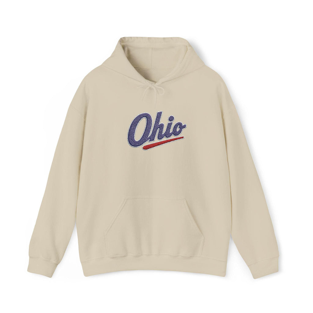 Embroidered Ohio Hoodie | Vintage Script Sweatshirt, Unisex Pullover