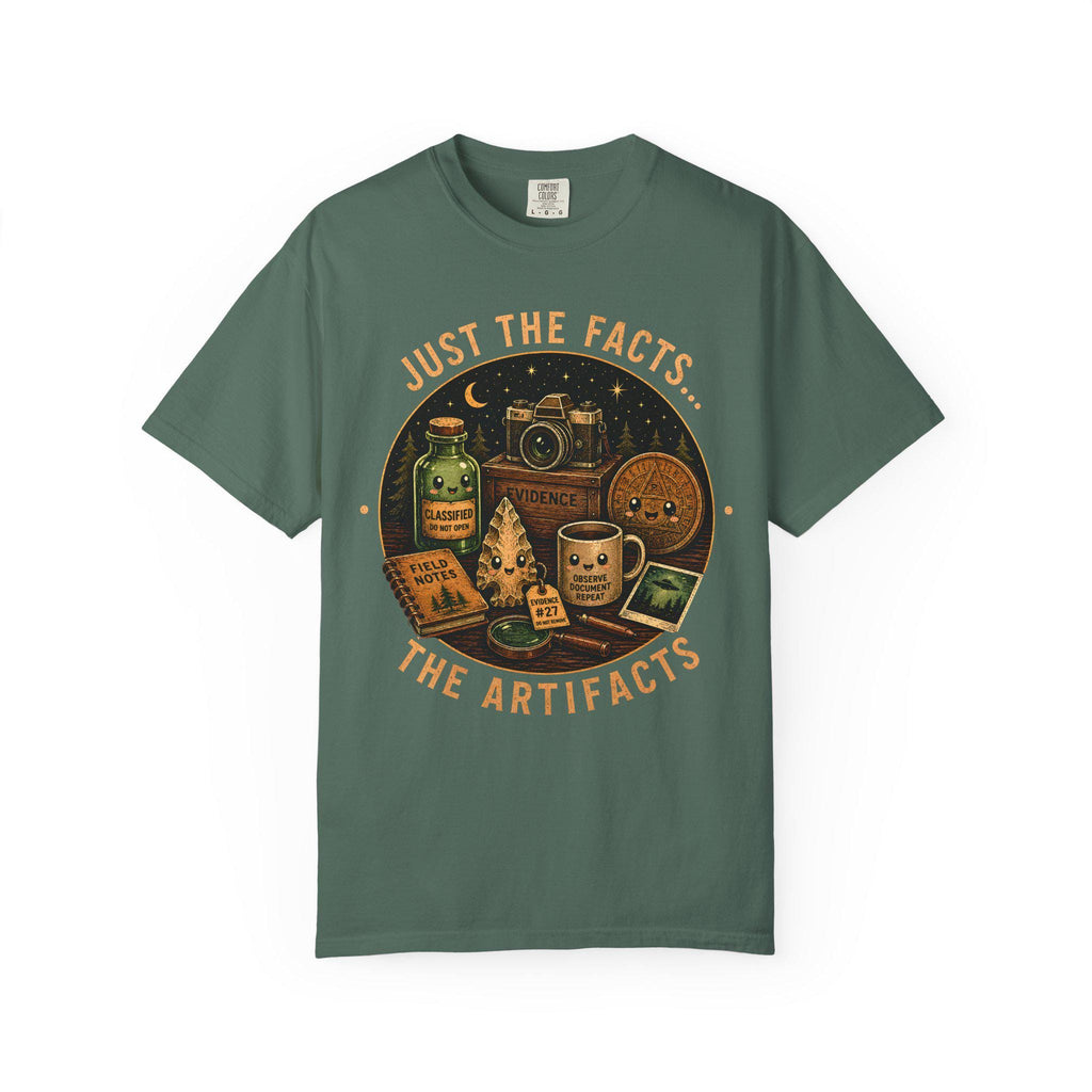Cryptid Investigator Shirt: Vintage Artifacts Field Notes Design