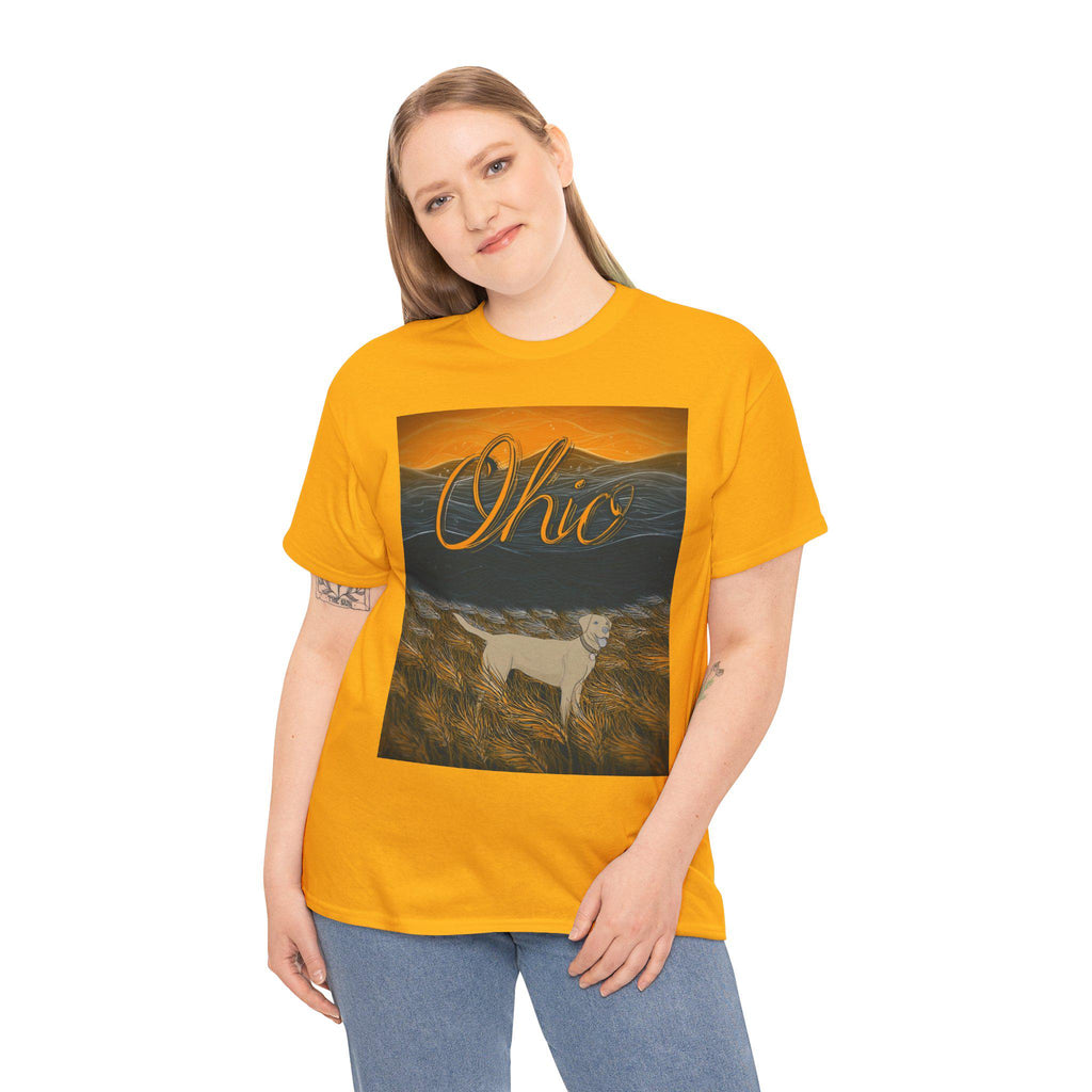 Ohio Dog Sunset Graphic Tee