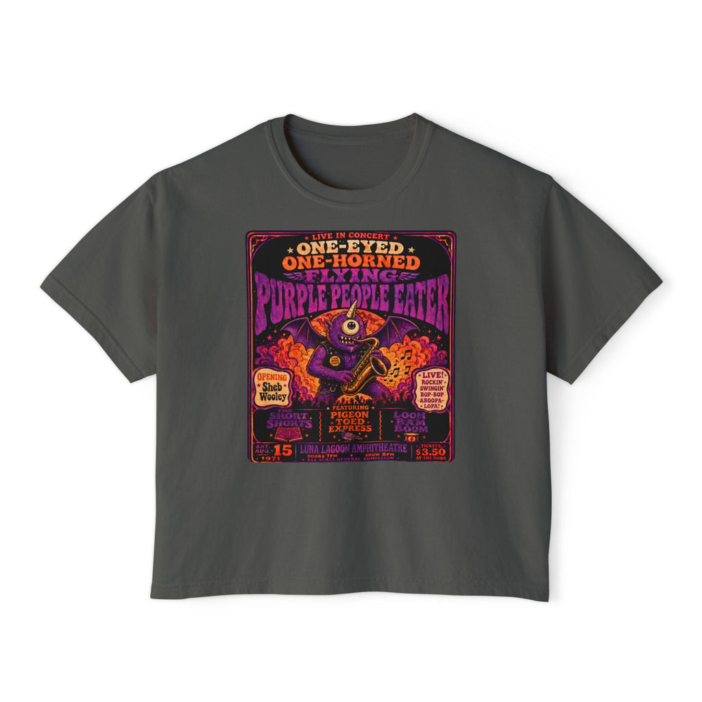 Flying Monster World Tour Shirt | Retro Concert Poster Graphic Tee | Funny Psychedelic Rock Monster T-Shirt