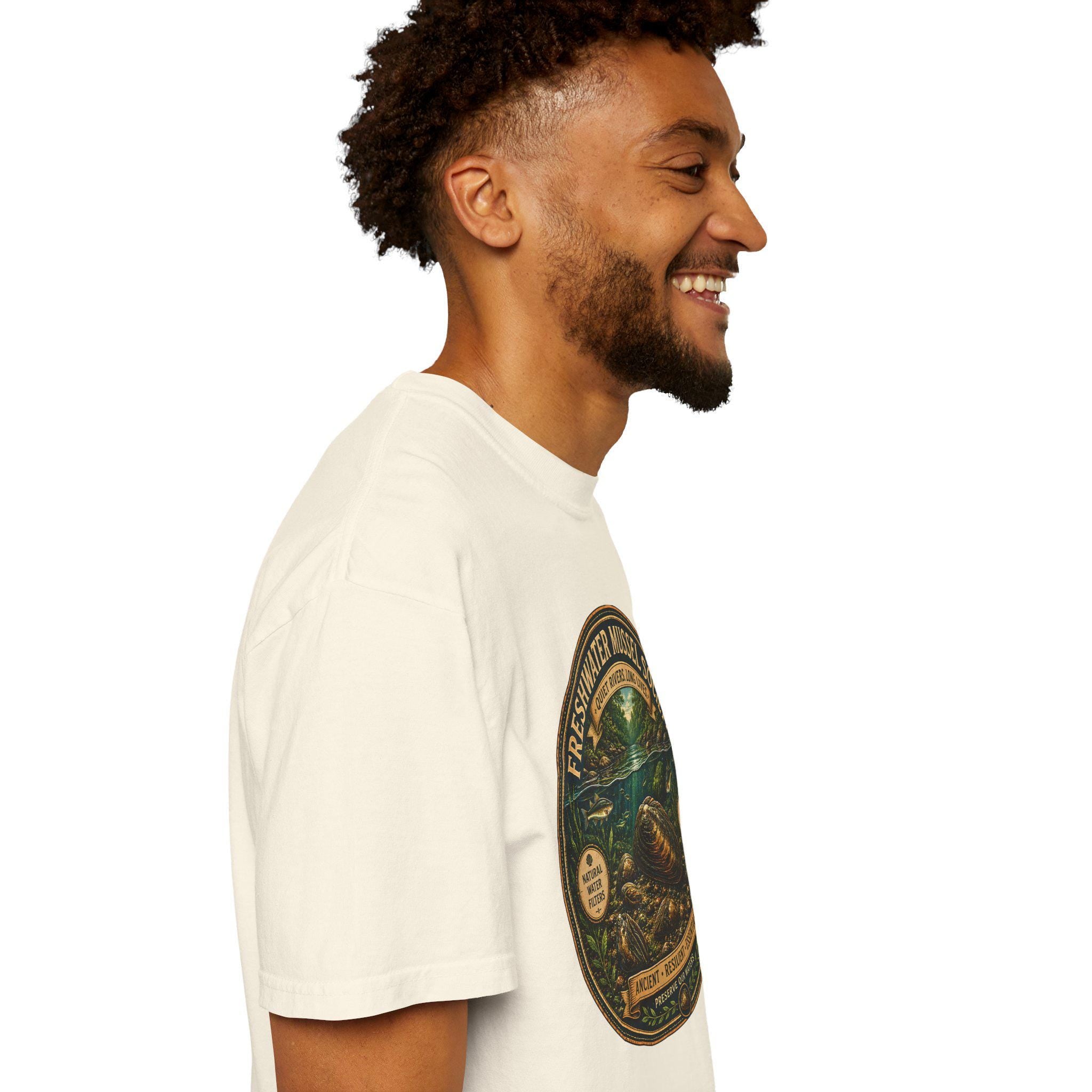 Freshwater Mussel Society Tee, River Conservation, Marine Biology, Comfort Colors Nature Shirt