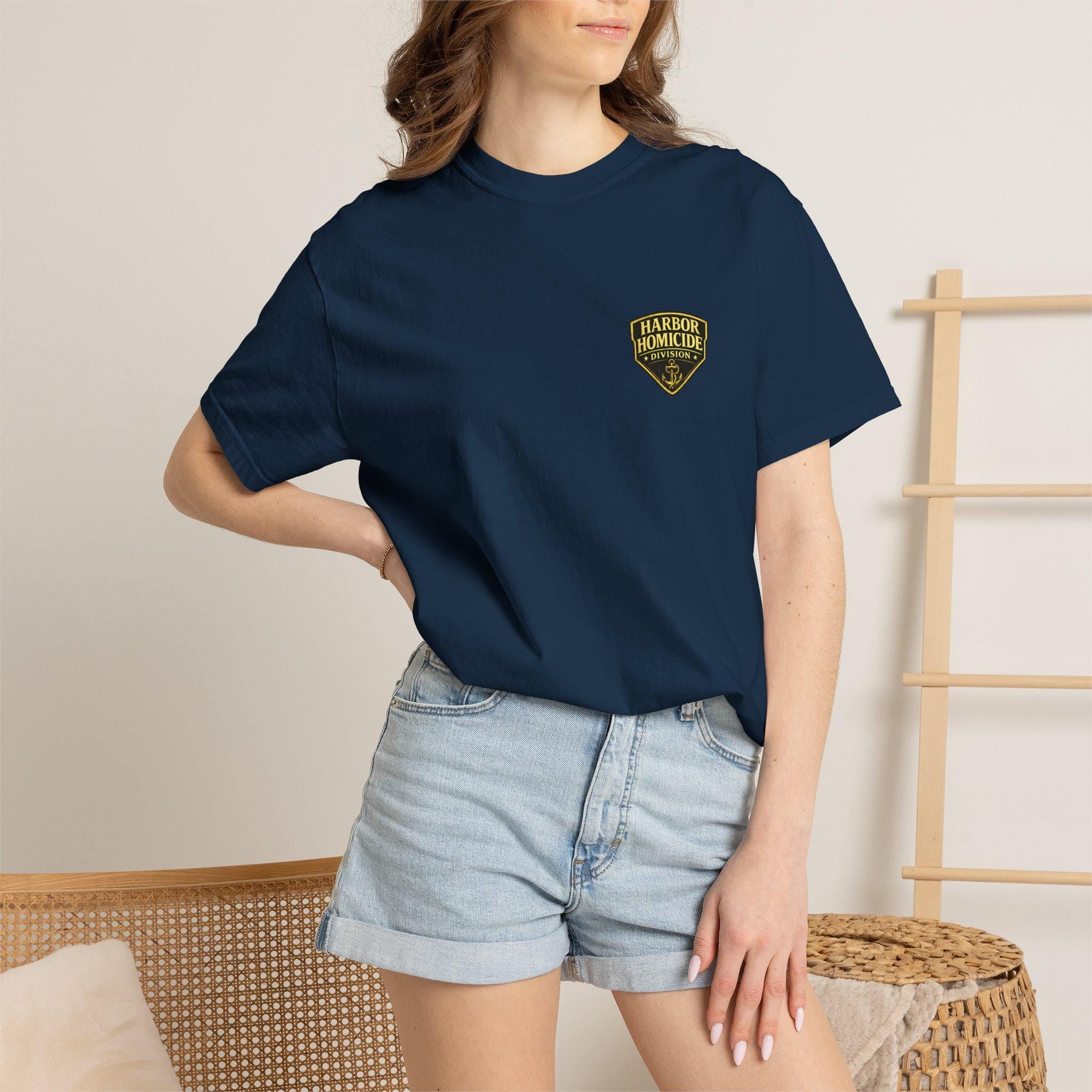 Detective Columboat Harbor Homicide Division Tee: Vintage Noir Parody