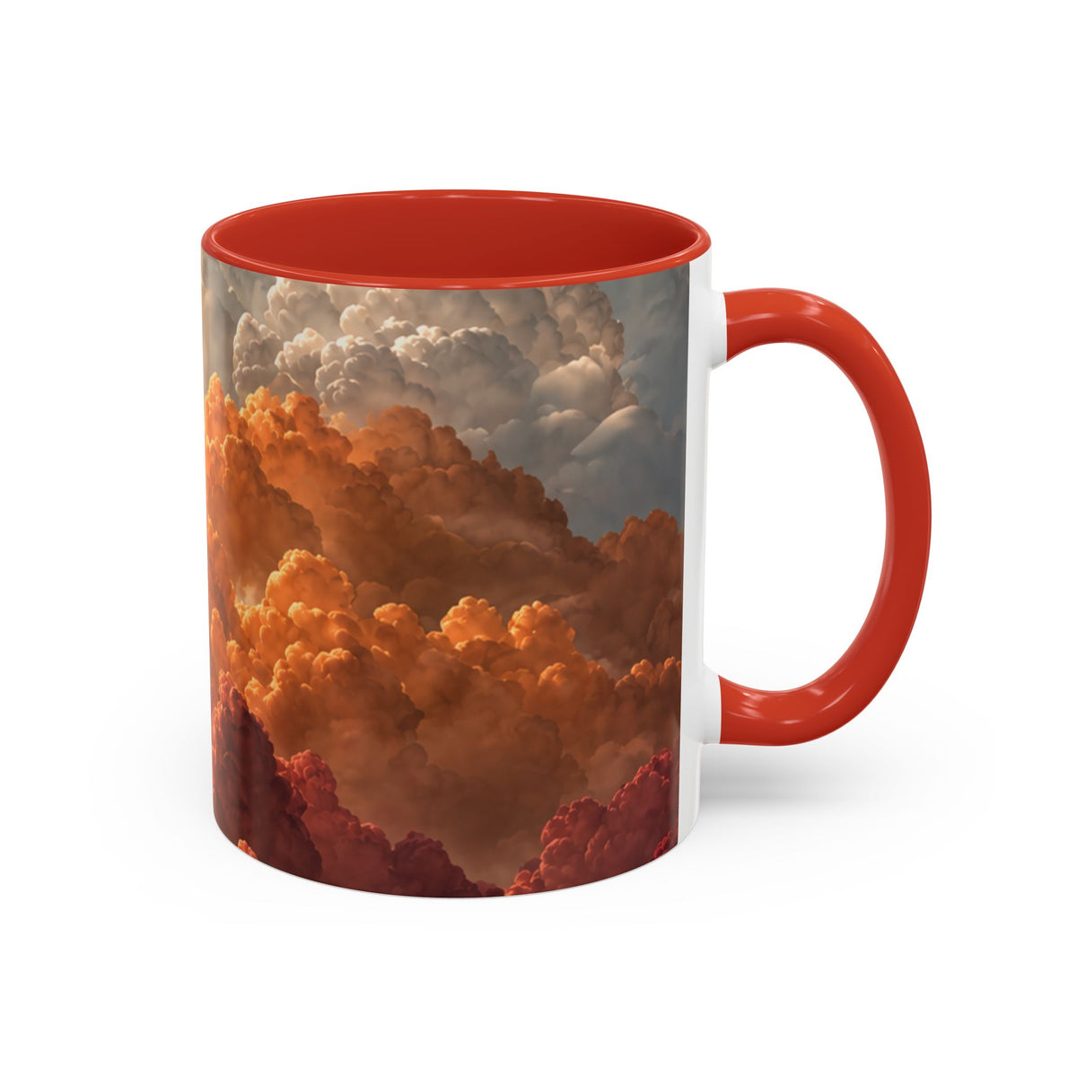 Sunset Clouds Accent Coffee Mug | Cloudscape Ceramic Mug