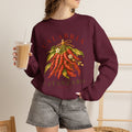 Calabria Catanzaro Sweatshirt, Vintage Italian Chili Pepper Crewneck, Italian Heritage Sweatshirt, Calabria Gift, Cozy Unisex Pullover