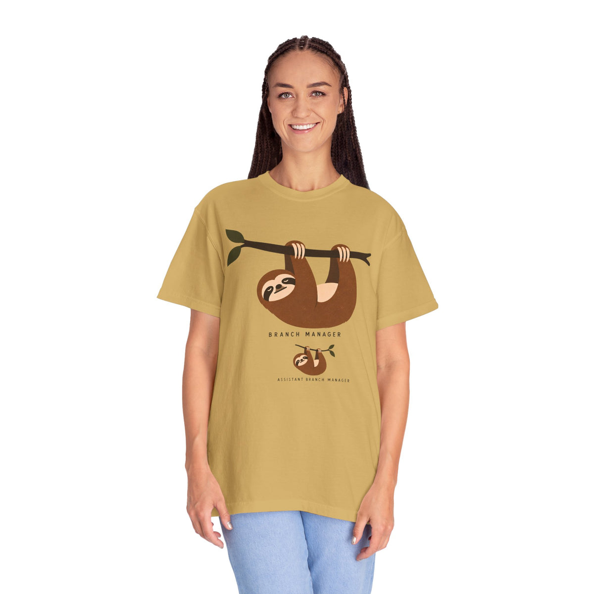 Funny Sloth Shirt, Branch Manager T-Shirt, Assistant Branch Manager Tee, Sloth Lover Gift, Funny Office Shirt, Comfort Colors Tee