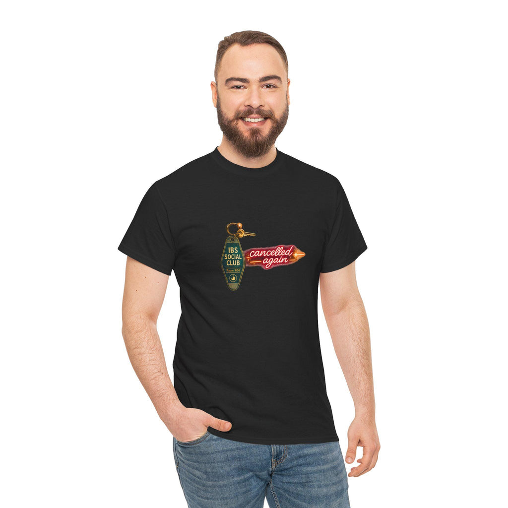 IBS Social Club Shirt, Cancelled Again Retro Motel Graphic Tee