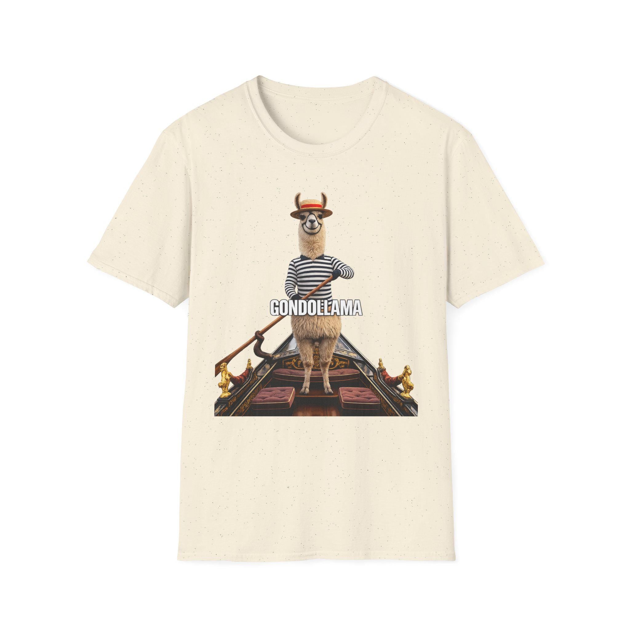 Gondolama Shirt: Funny Llama Gondola Venice Travel Graphic Tee