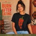 Burn After Eating chili pepper T-Shirt | Spicy Food Graphic