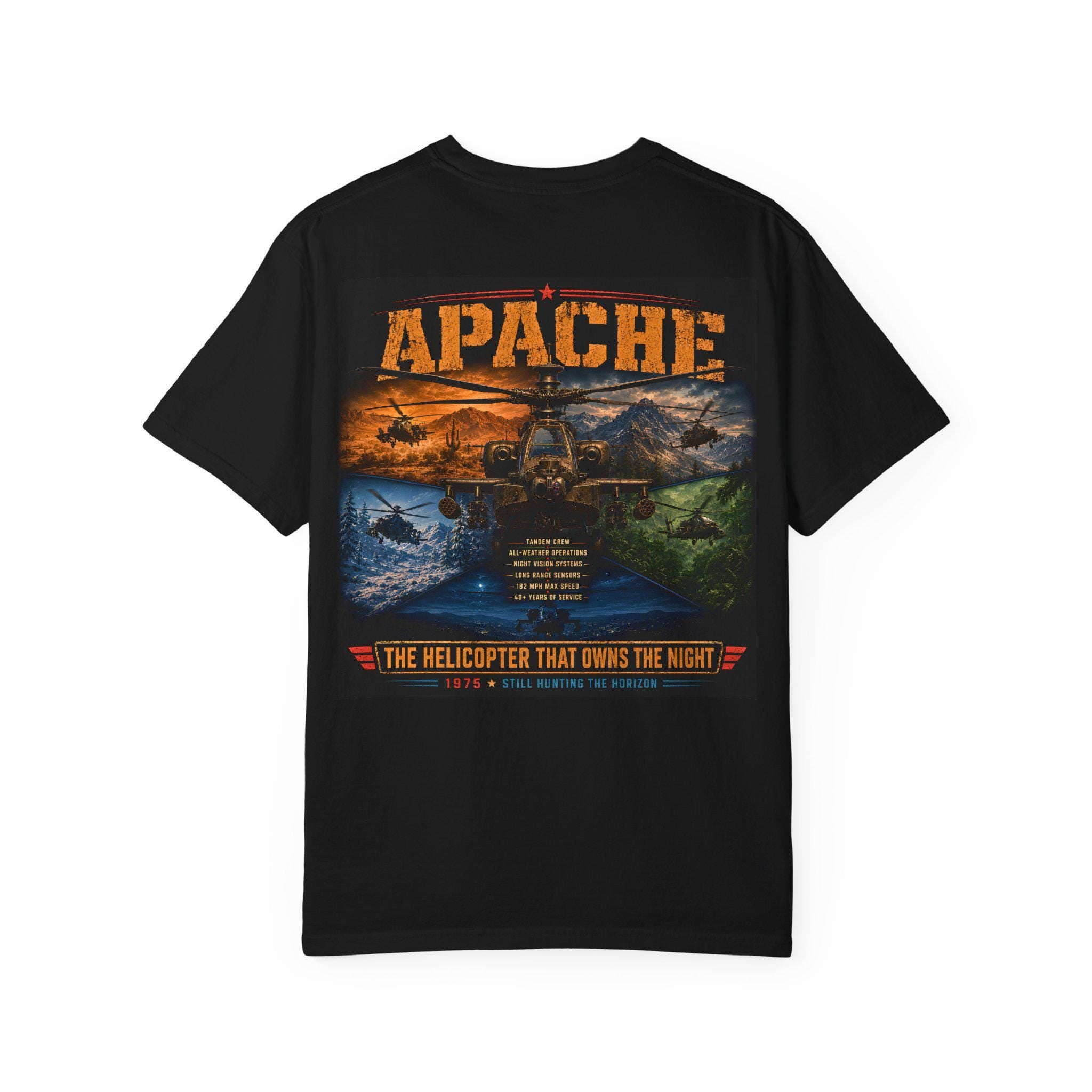 Apache Helicopter T-shirt | Army Aviation Military Aircraft