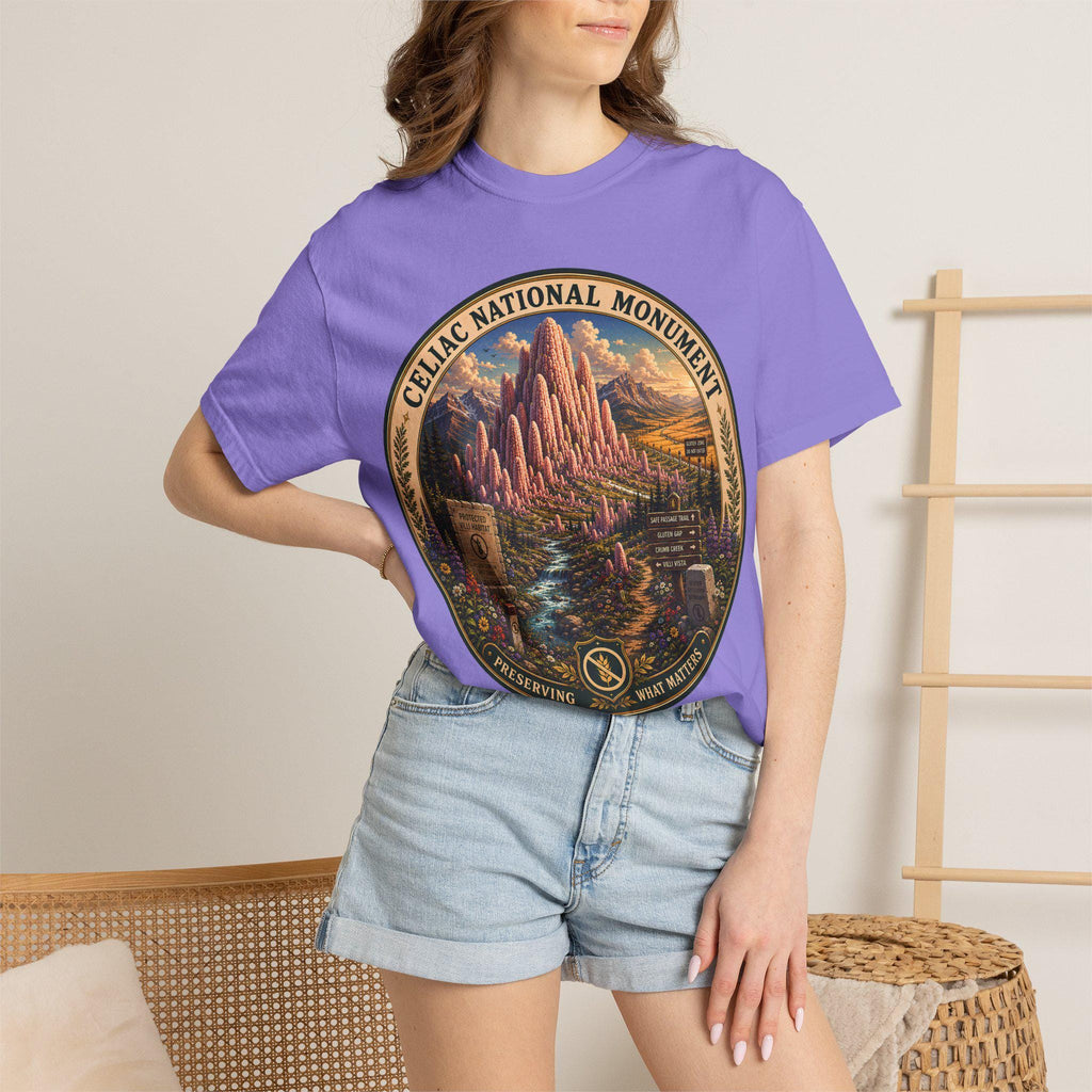 Celiac National Monument Graphic Tee, Gluten-Free Nature Apparel, National Park Style Shirt