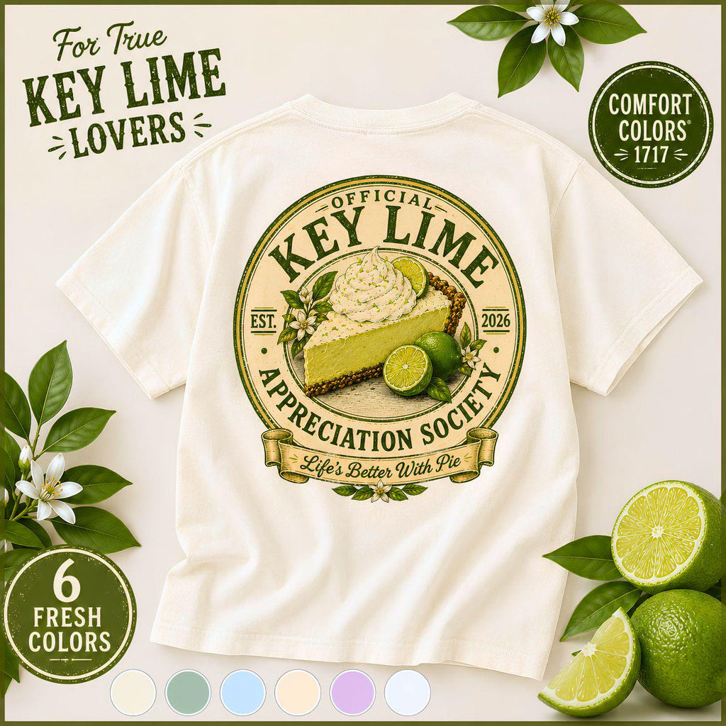 Key Lime Appreciation Society T-shirt | Vintage Botanical Pie Illustration