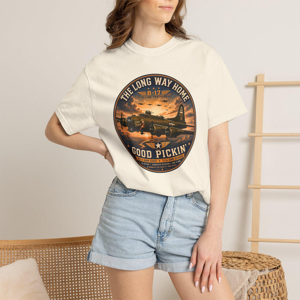 B-17 Flying Fortress "Good Pickin'" WWII Bomber Shirt