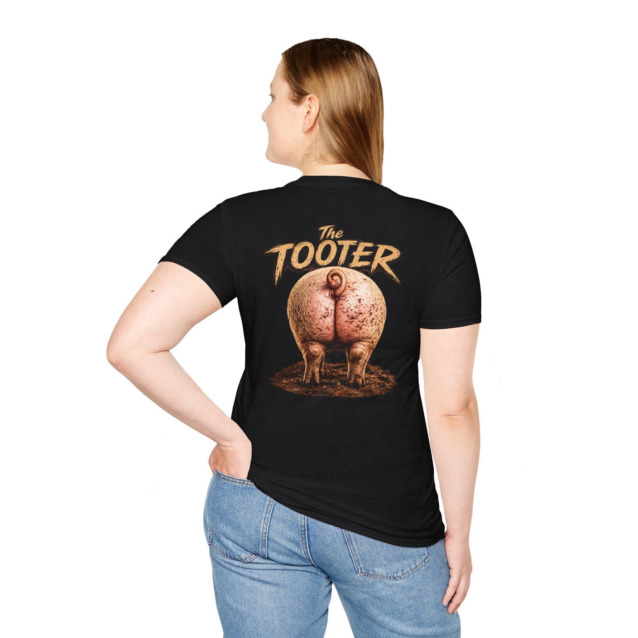 Rooter to Tooter Pig Shirt, Farm Humor Graphic Tee, Animal Pun Apparel