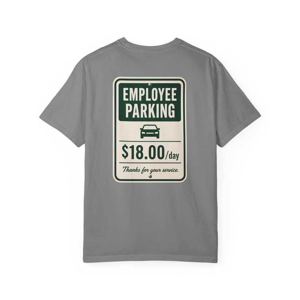 Employee Parking Shirt, Funny Office Parking Fee Tee, Vintage Meter Graphic